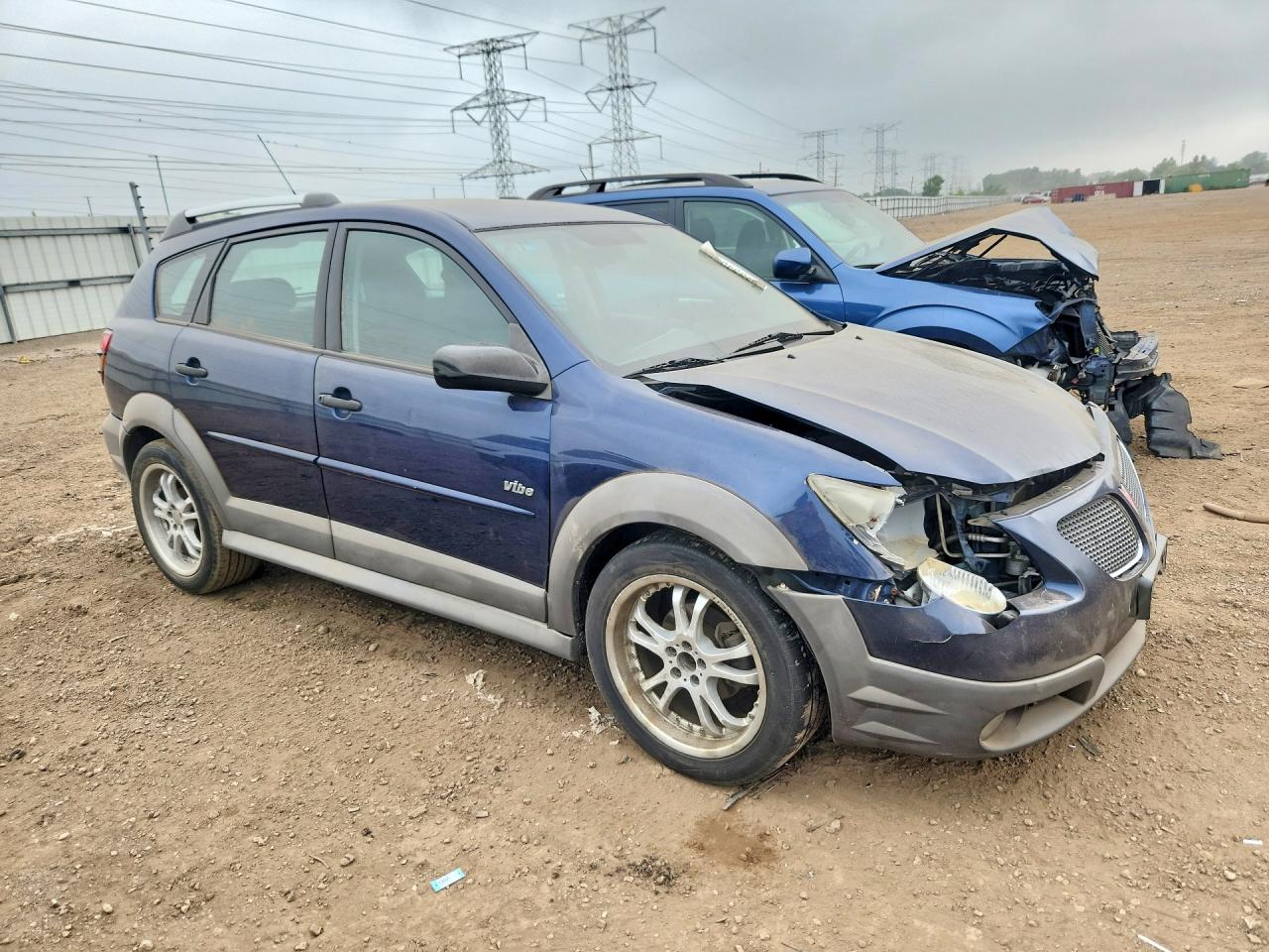 2008 Pontiac Vibe Blue vin: 5Y2SL65818Z400206