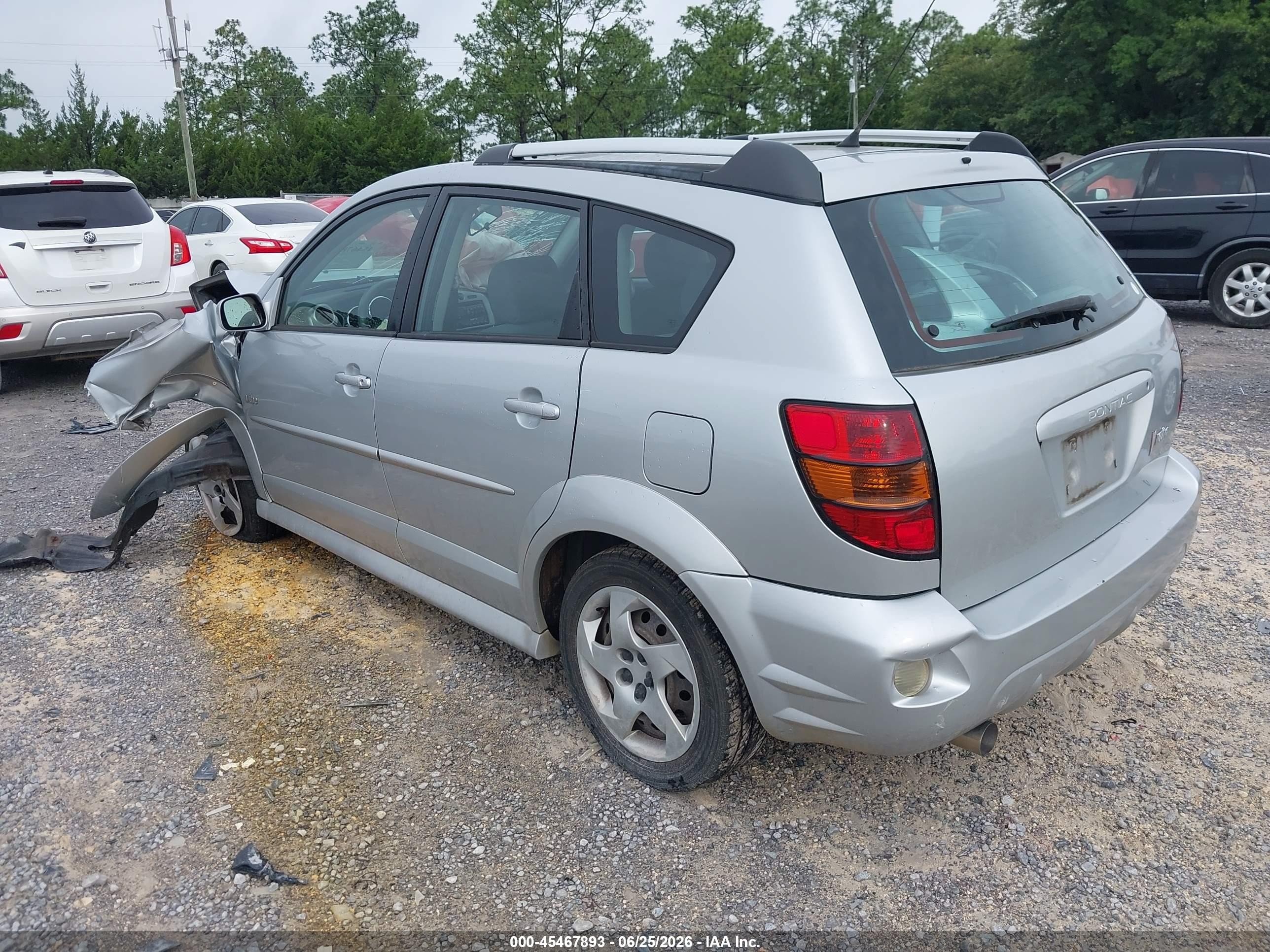 2008 Pontiac Vibe   Silver vin: 5Y2SL65818Z410413