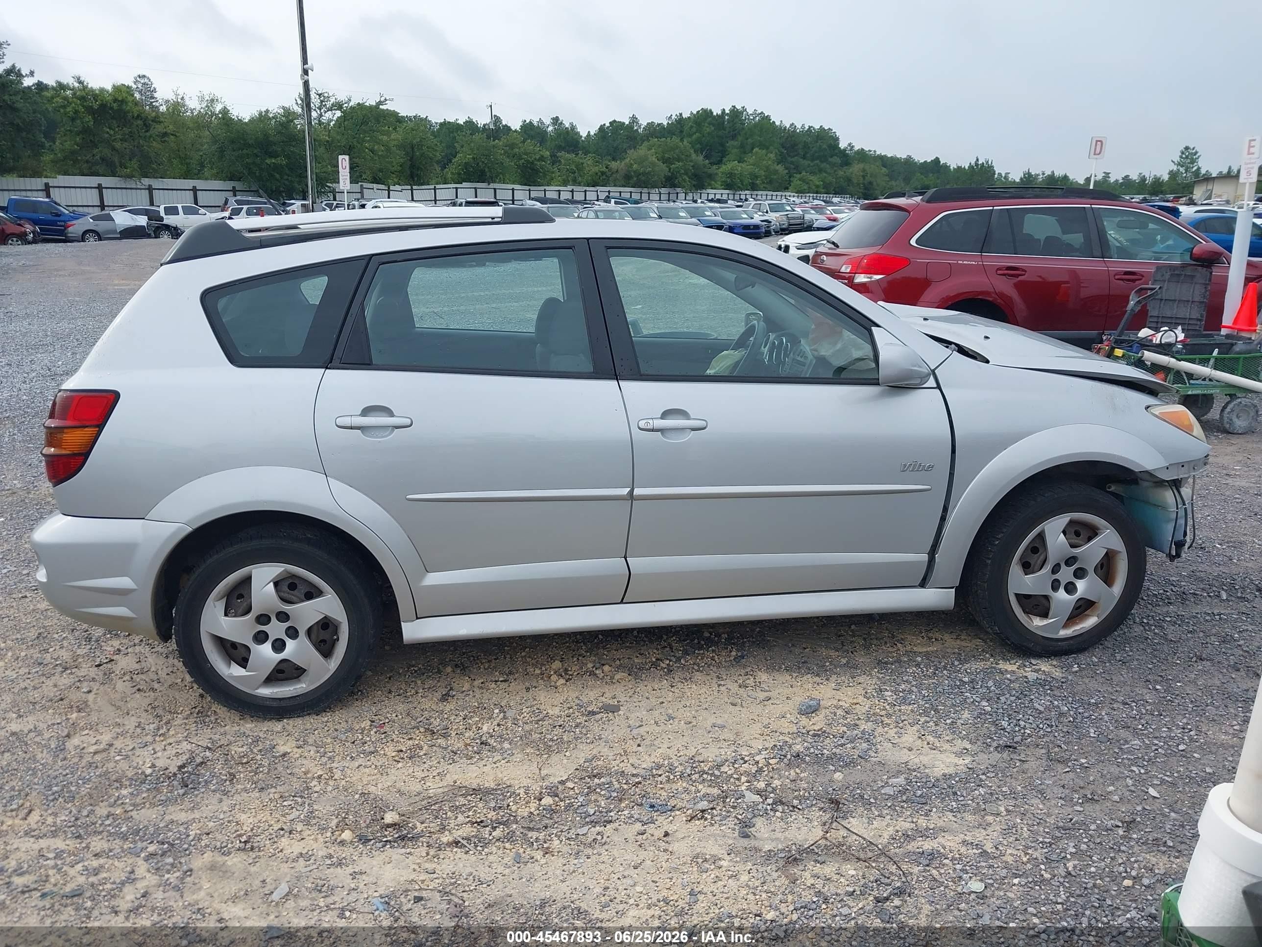 2008 Pontiac Vibe   Silver vin: 5Y2SL65818Z410413