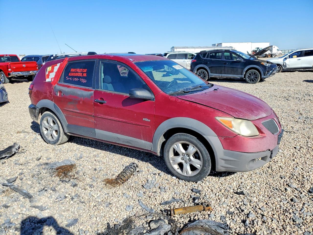 2006 Pontiac Vibe Maroon vin: 5Y2SL65826Z410157