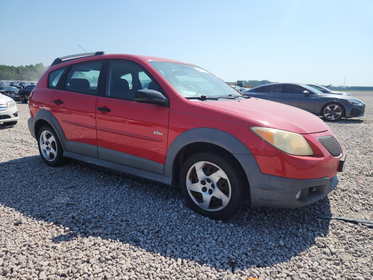 2006 Pontiac Vibe Red vin: 5Y2SL65826Z421742