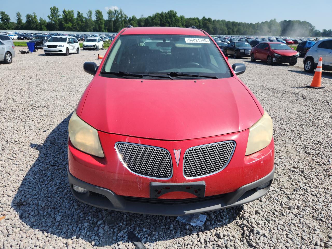 2006 Pontiac Vibe Red vin: 5Y2SL65826Z421742