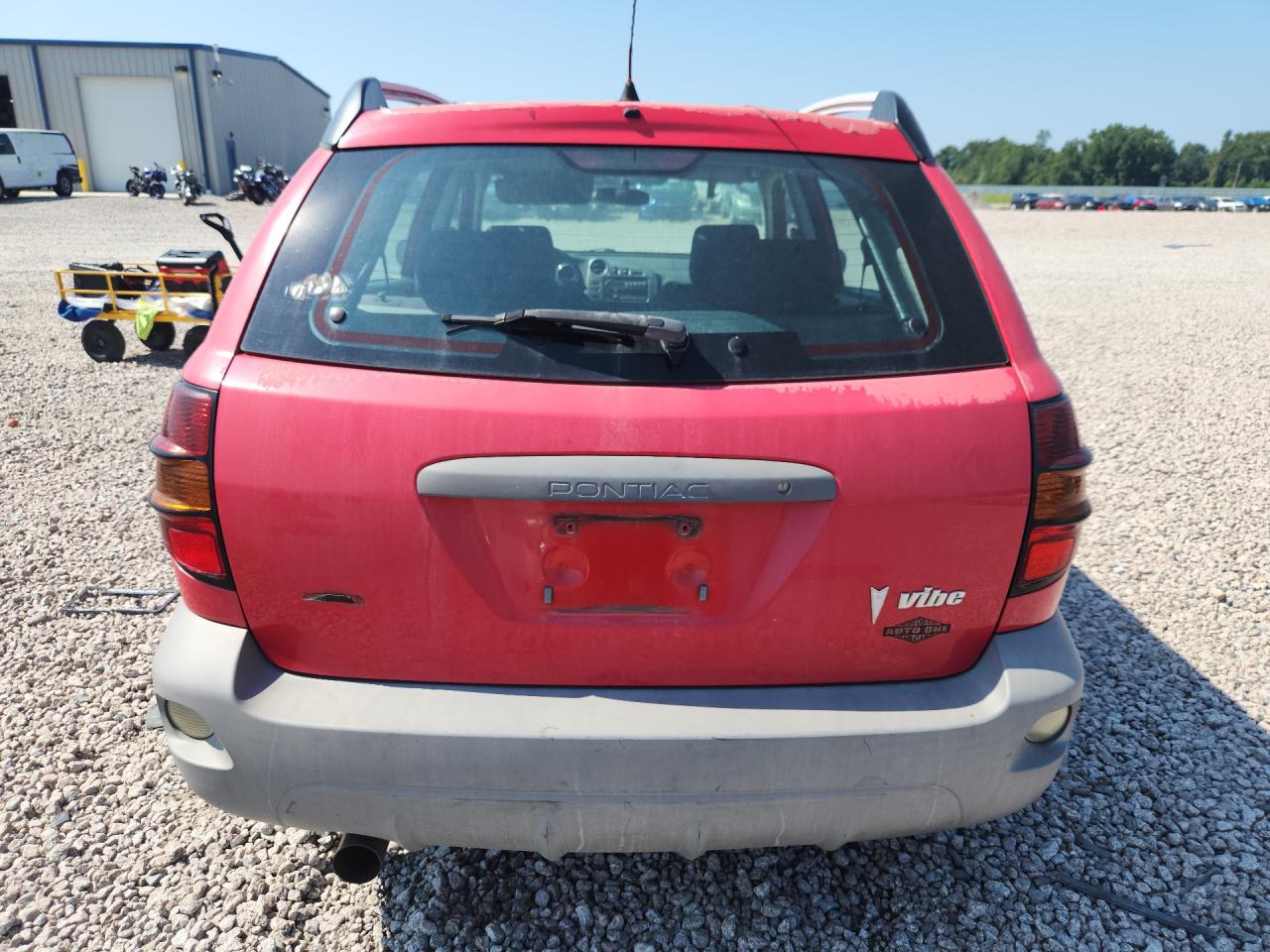 2006 Pontiac Vibe Red vin: 5Y2SL65826Z421742