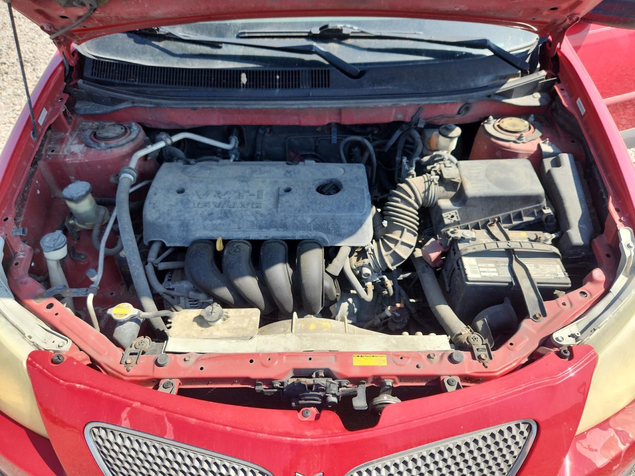 2006 Pontiac Vibe Red vin: 5Y2SL65826Z421742