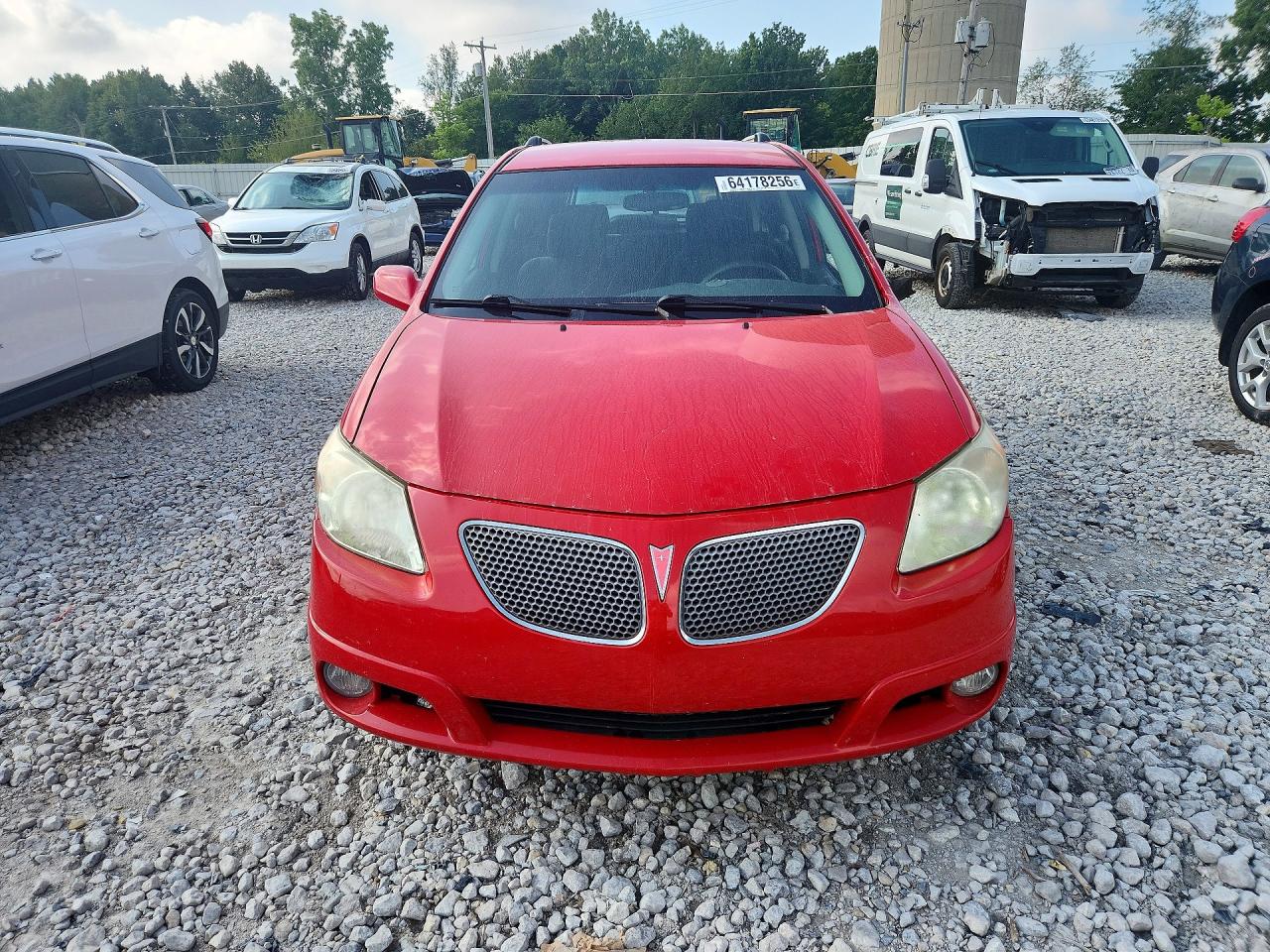 2006 Pontiac Vibe Red vin: 5Y2SL65826Z428660