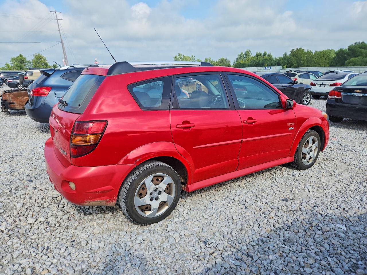 2006 Pontiac Vibe Red vin: 5Y2SL65826Z428660