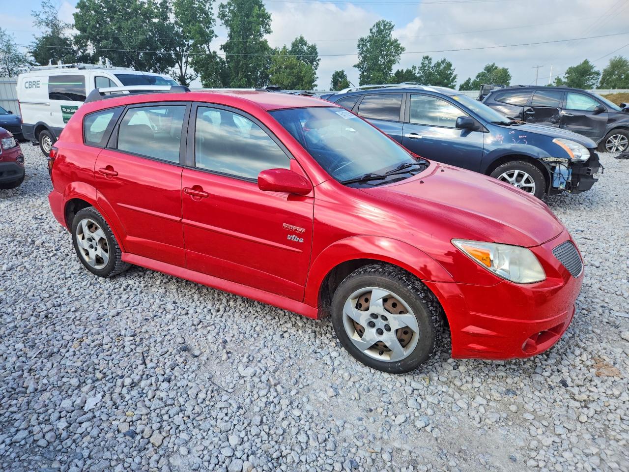 2006 Pontiac Vibe Red vin: 5Y2SL65826Z428660