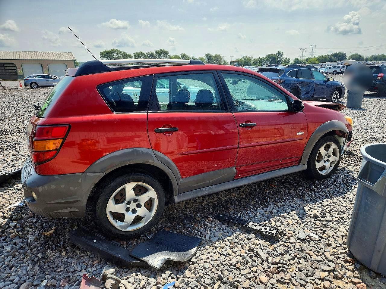 2006 Pontiac Vibe Red vin: 5Y2SL65826Z464381