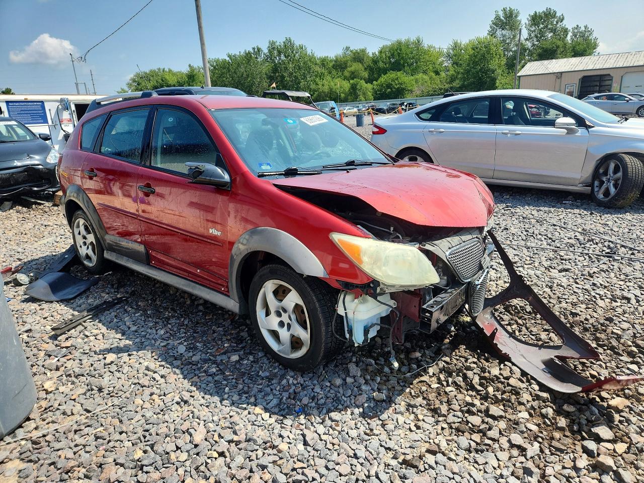 2006 Pontiac Vibe Red vin: 5Y2SL65826Z464381