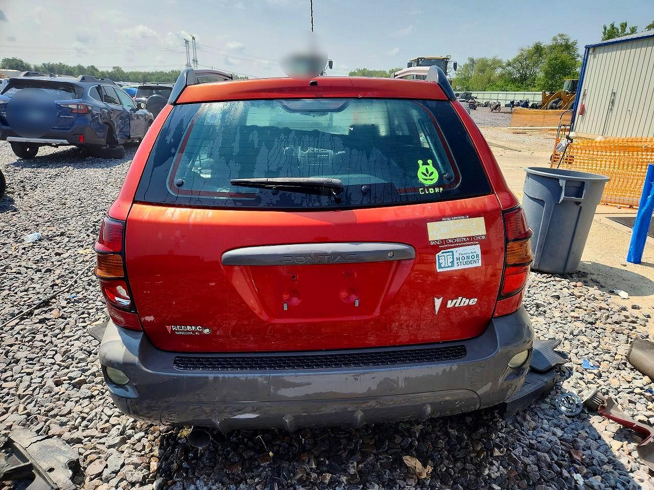 2006 Pontiac Vibe Red vin: 5Y2SL65826Z464381