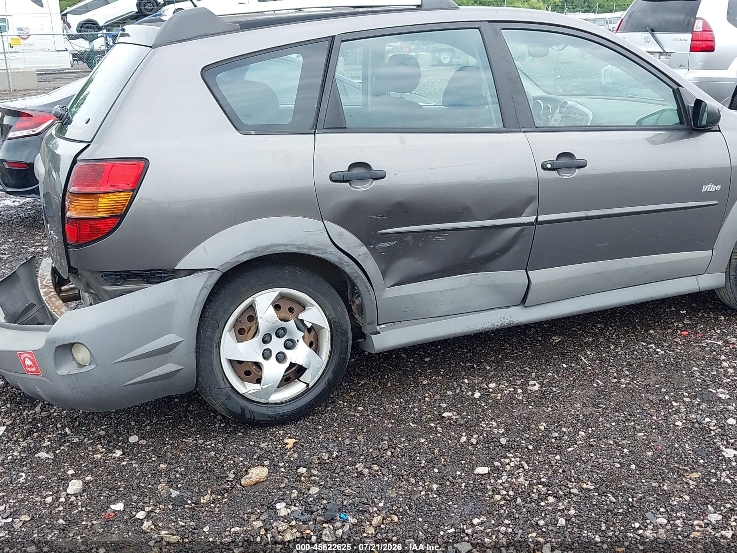 2007 Pontiac Vibe   Gray vin: 5Y2SL65827Z405400