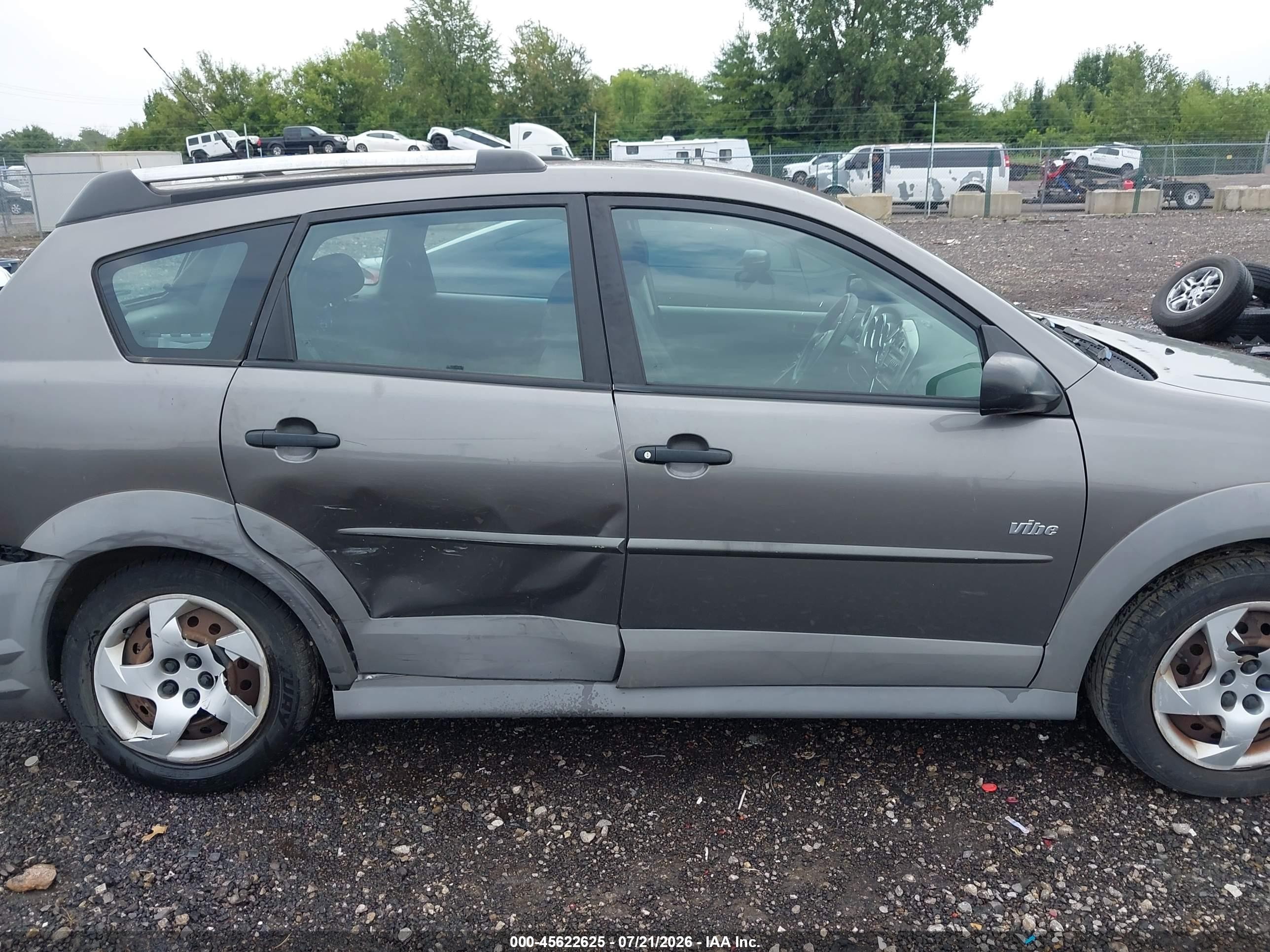 2007 Pontiac Vibe   Gray vin: 5Y2SL65827Z405400
