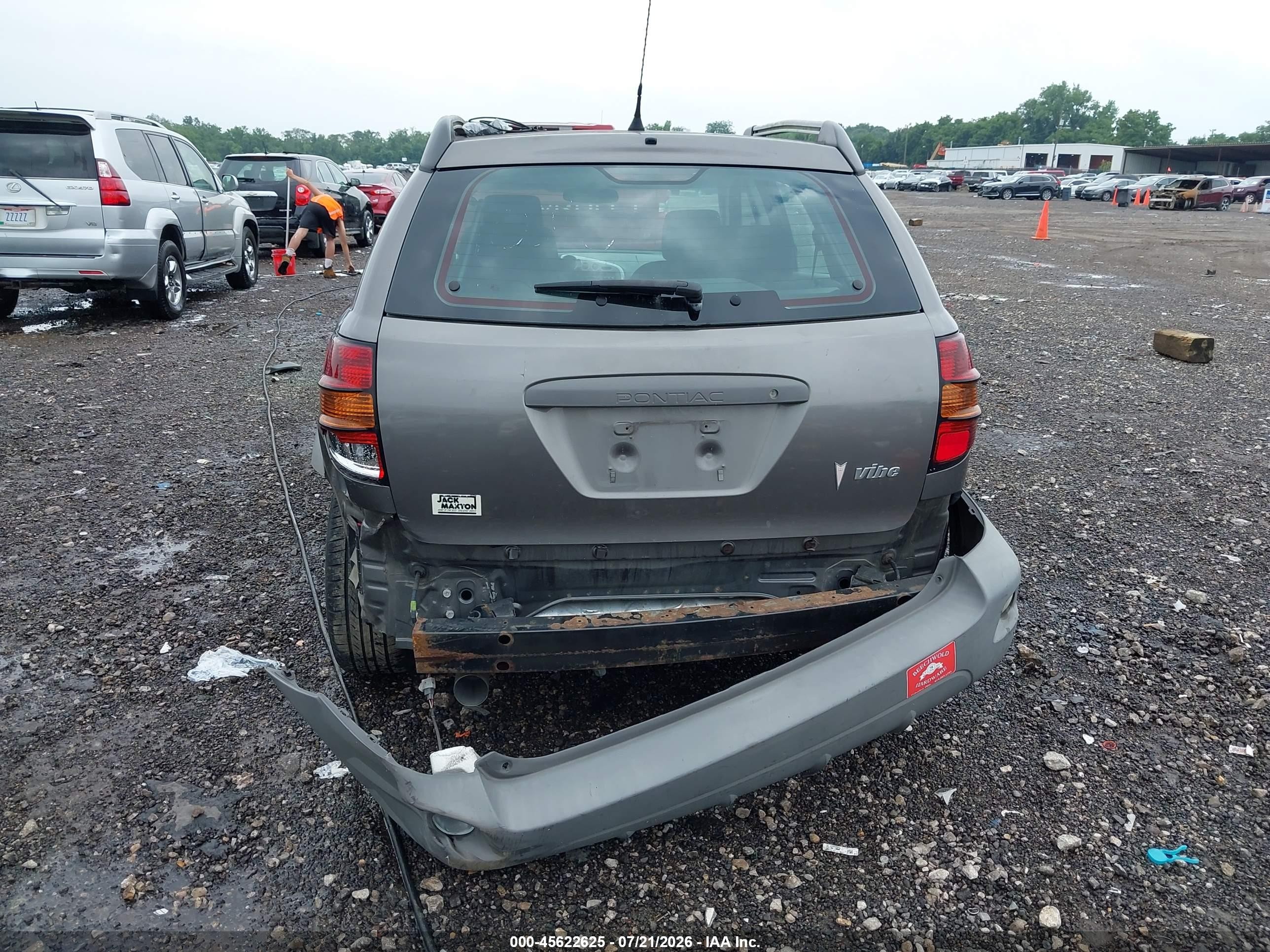 2007 Pontiac Vibe   Gray vin: 5Y2SL65827Z405400