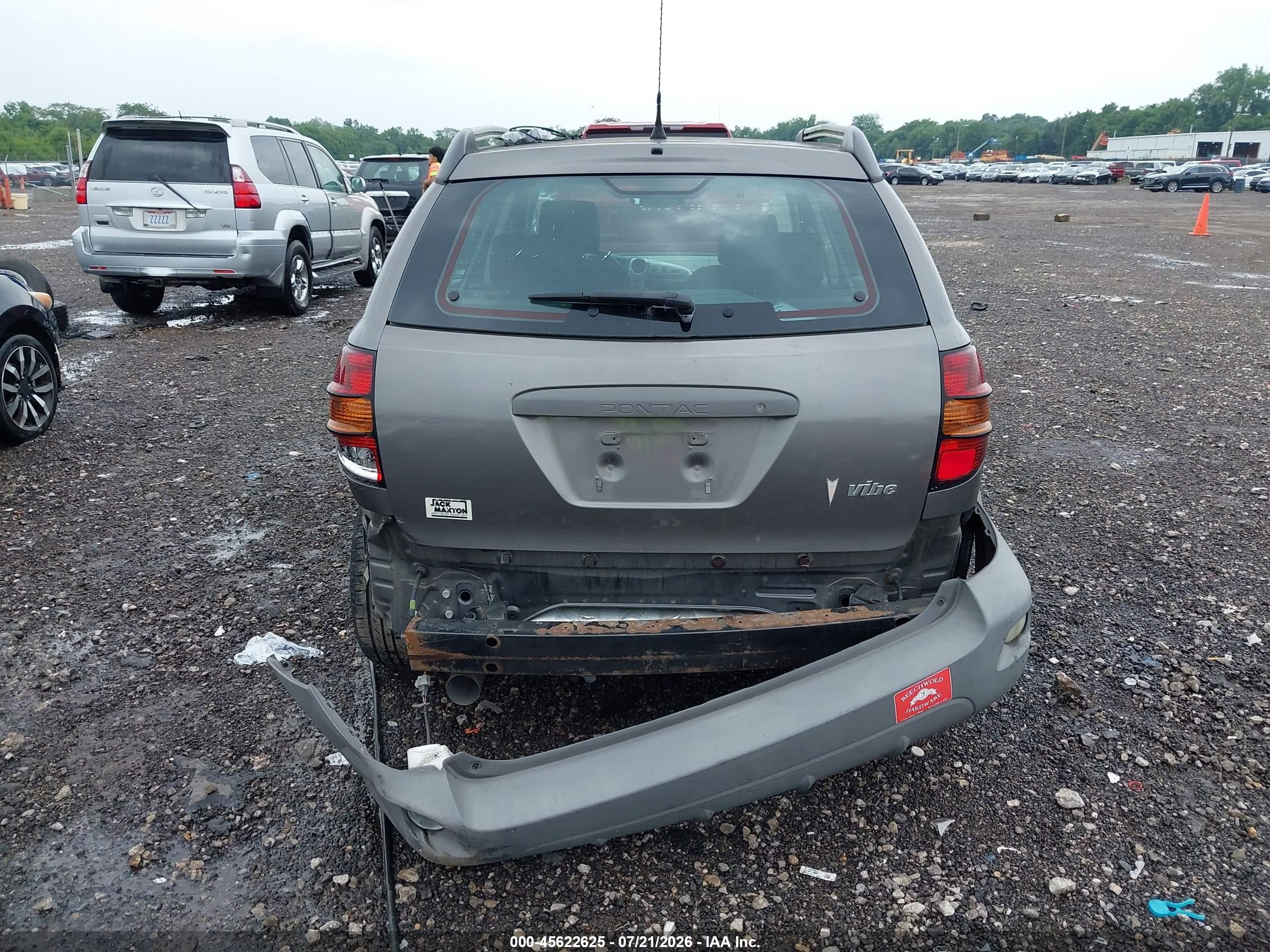 2007 Pontiac Vibe   Gray vin: 5Y2SL65827Z405400