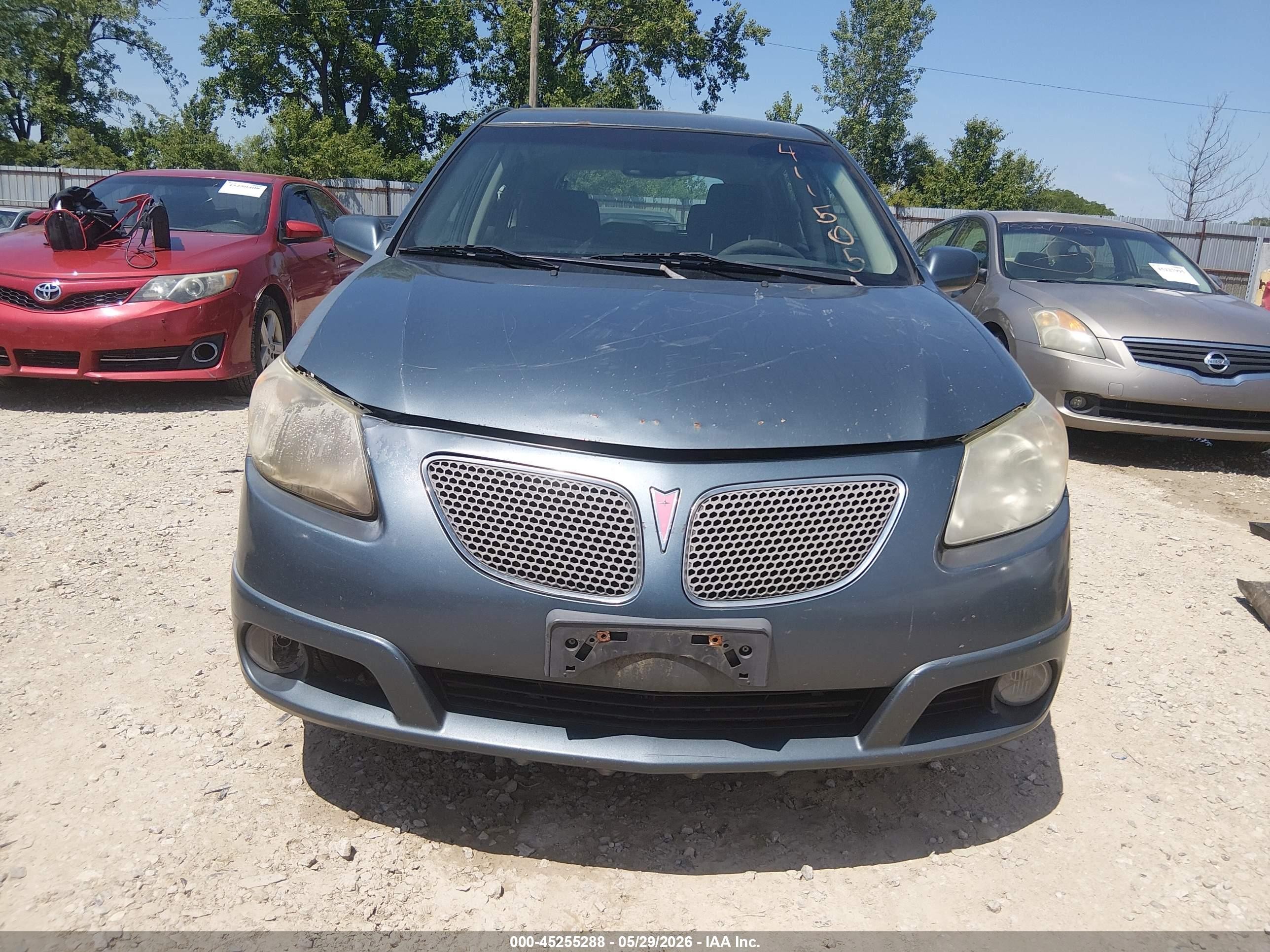 2007 Pontiac Vibe   Light Blue vin: 5Y2SL65827Z411505