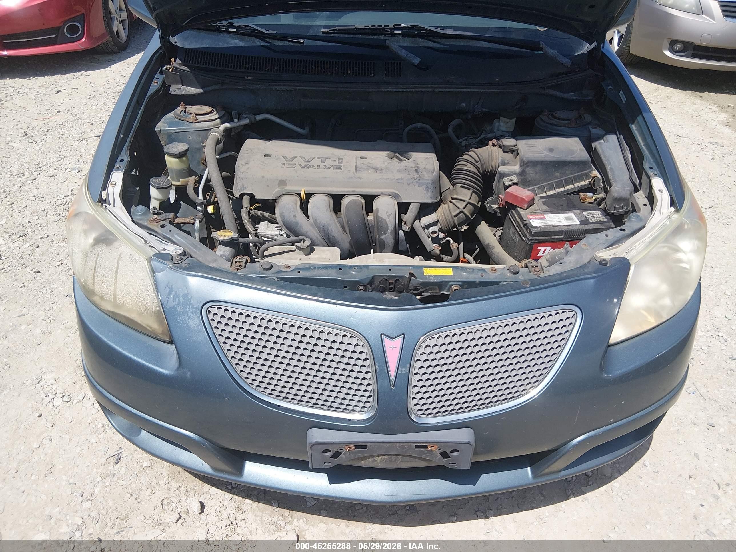 2007 Pontiac Vibe   Light Blue vin: 5Y2SL65827Z411505