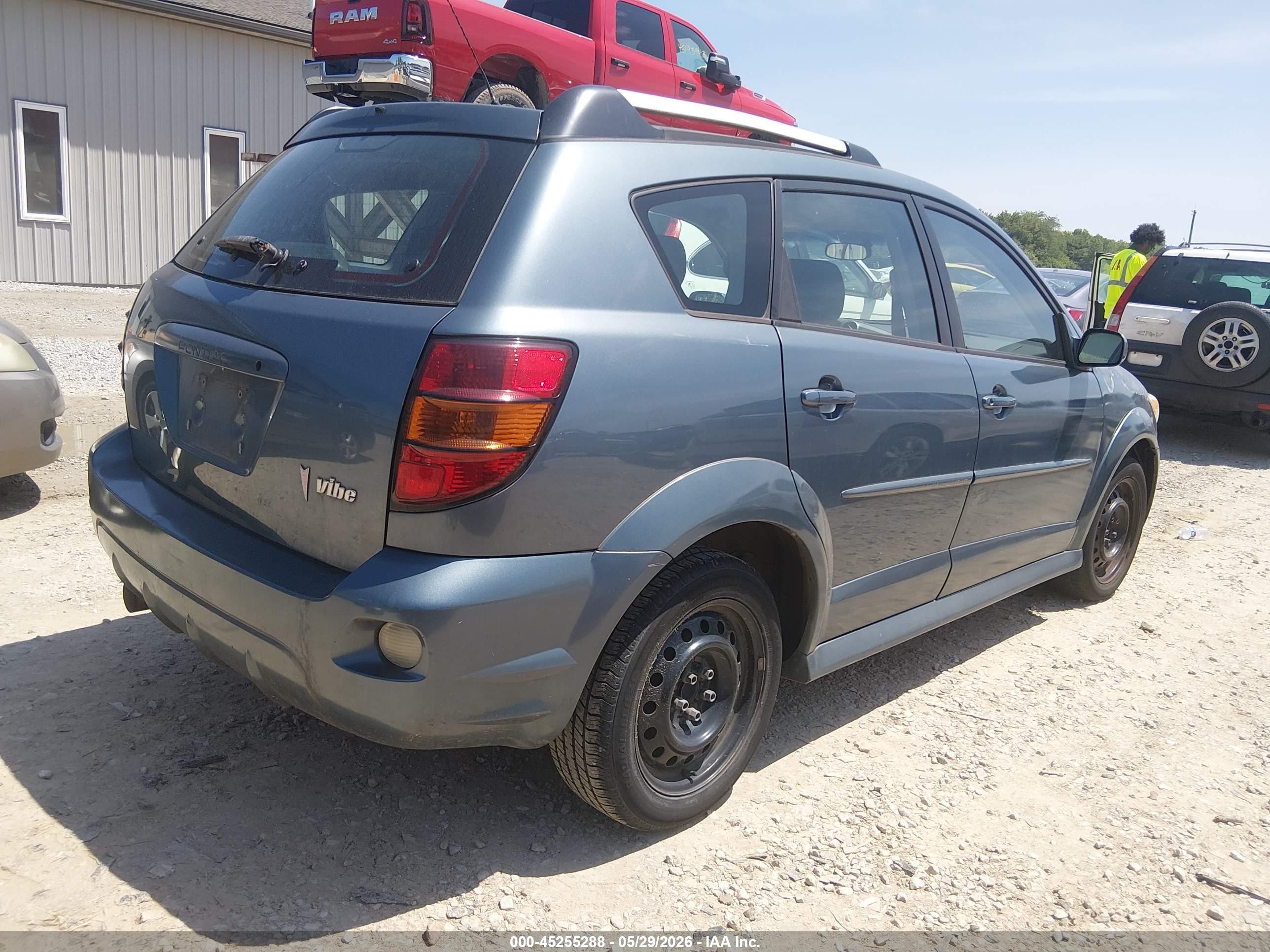 2007 Pontiac Vibe   Light Blue vin: 5Y2SL65827Z411505