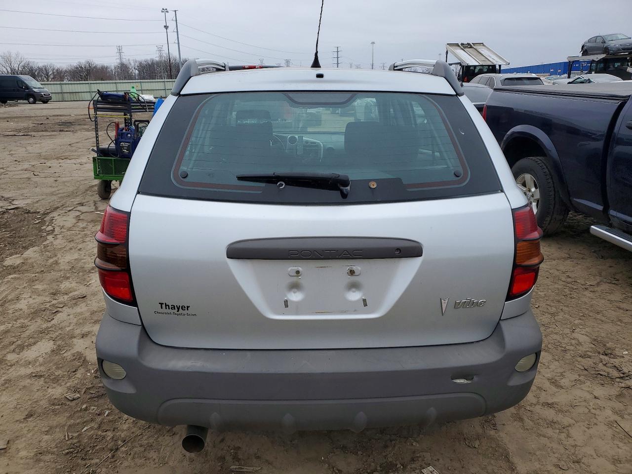 2007 Pontiac Vibe Silver vin: 5Y2SL65827Z422438