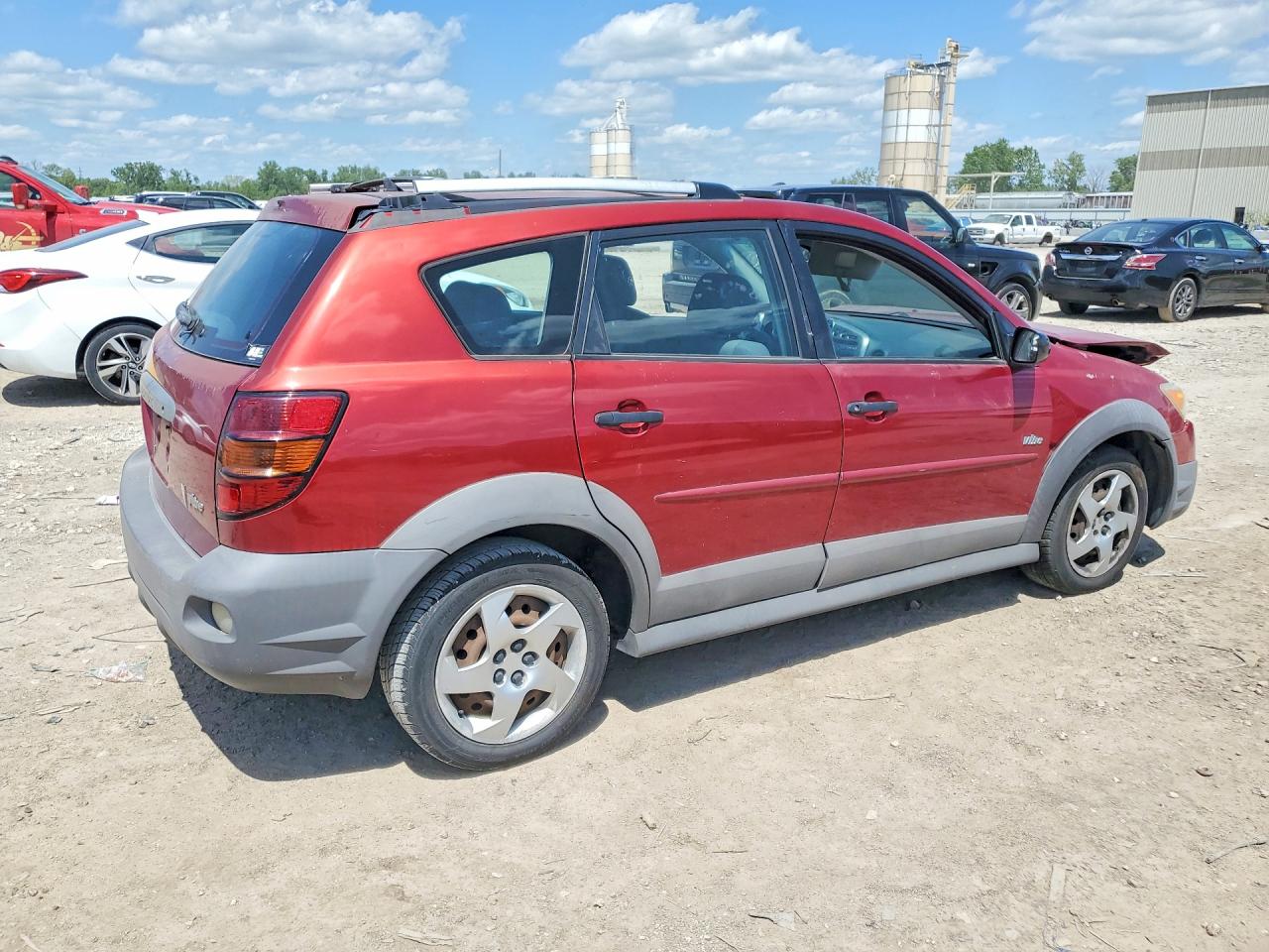 2007 Pontiac Vibe Red vin: 5Y2SL65827Z426344
