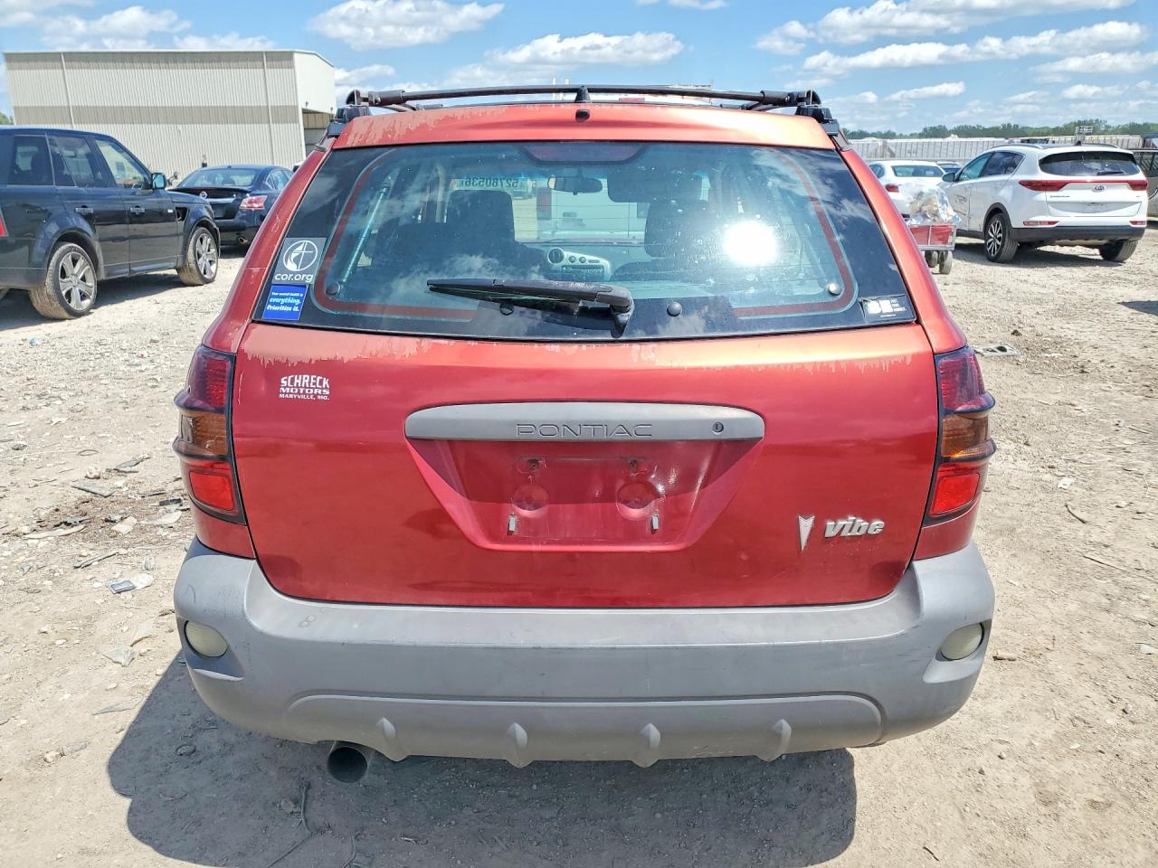 2007 Pontiac Vibe Red vin: 5Y2SL65827Z426344