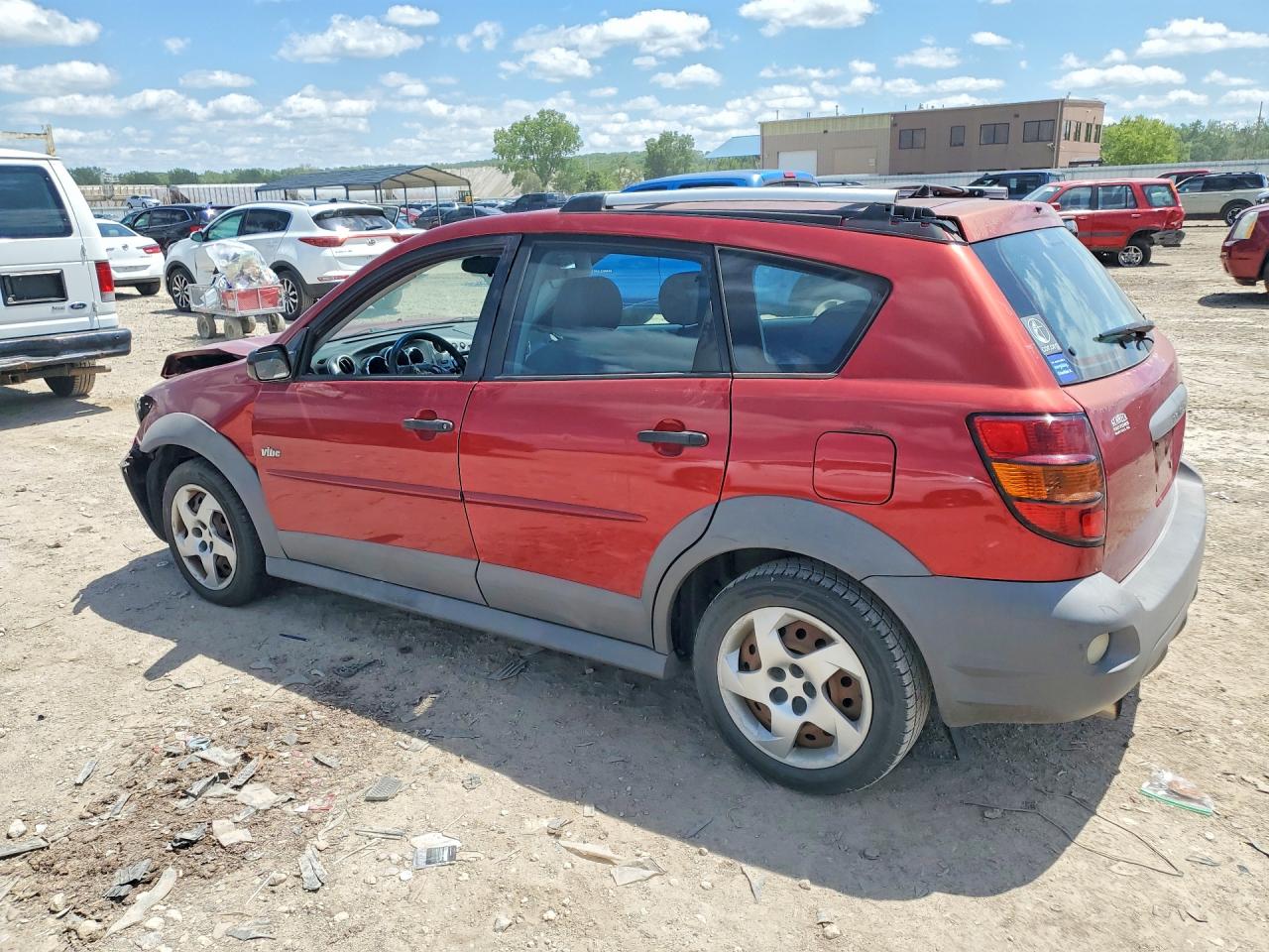 2007 Pontiac Vibe Red vin: 5Y2SL65827Z426344