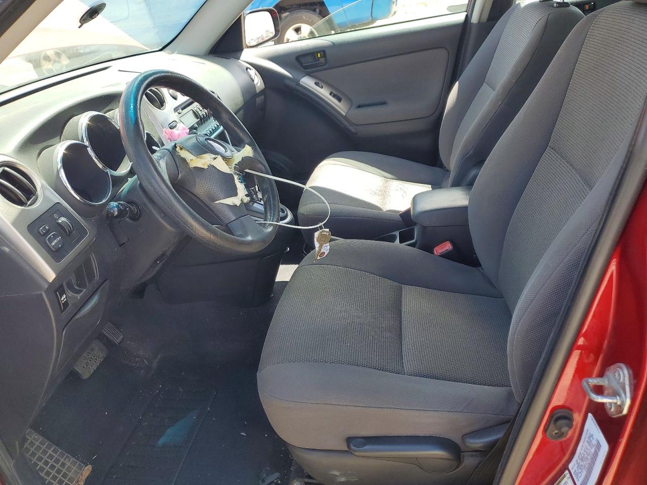 2007 Pontiac Vibe Red vin: 5Y2SL65827Z426344