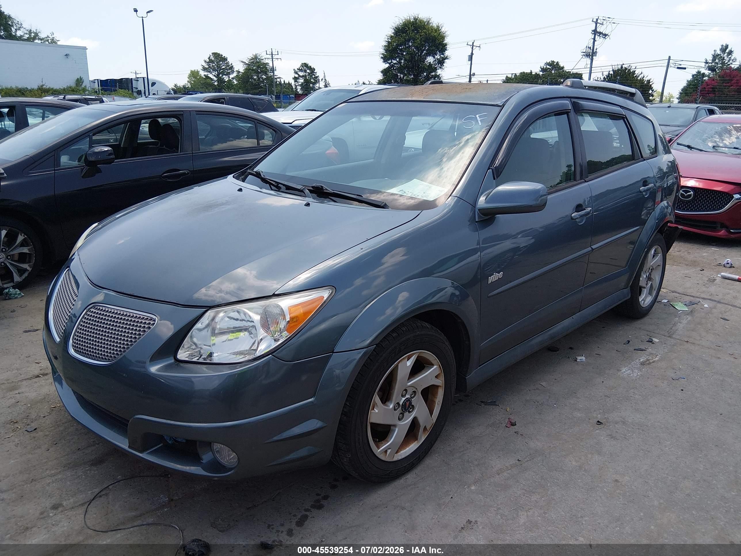 2007 Pontiac Vibe Blue vin: 5Y2SL65827Z426828