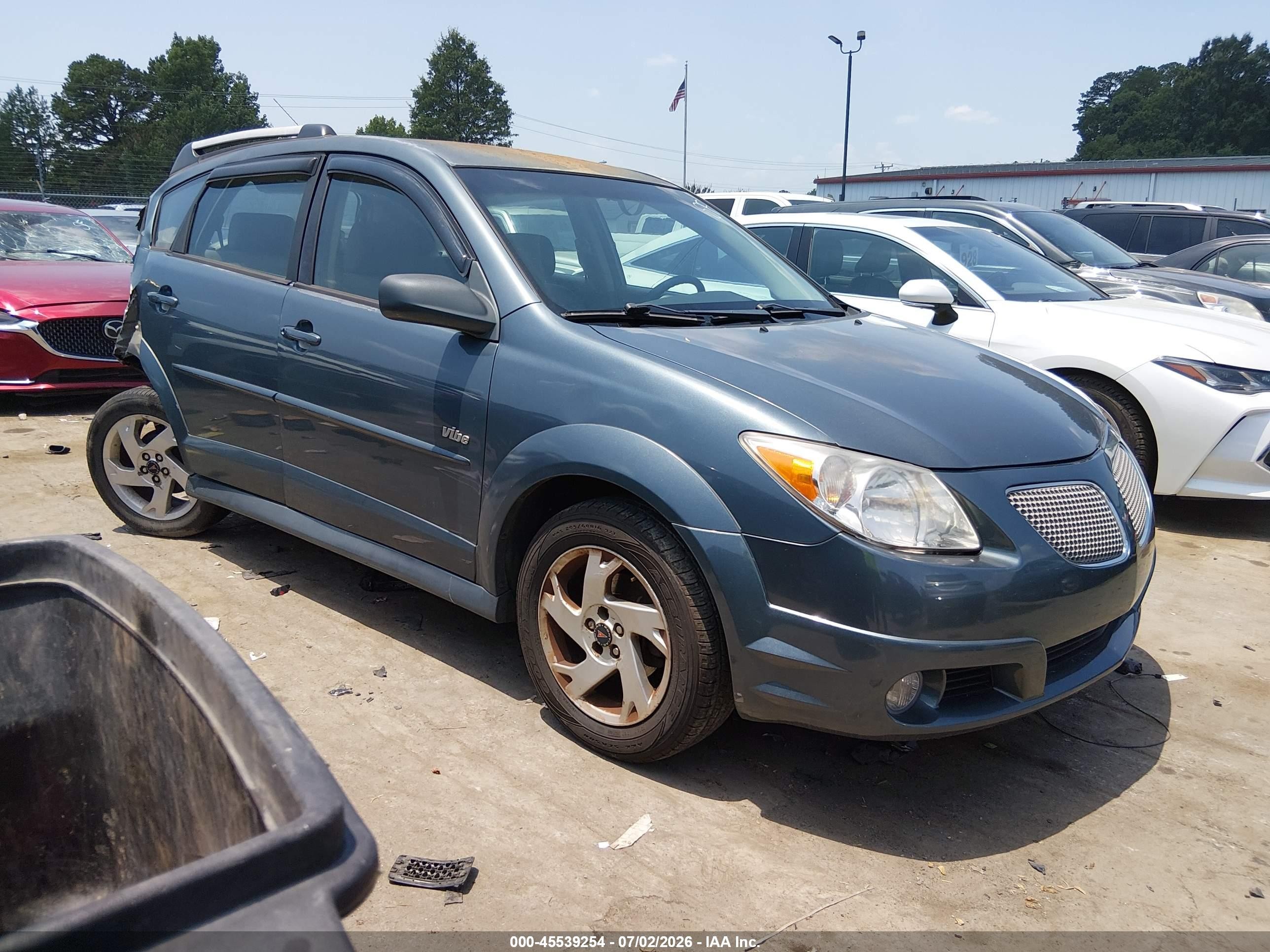 2007 Pontiac Vibe Blue vin: 5Y2SL65827Z426828
