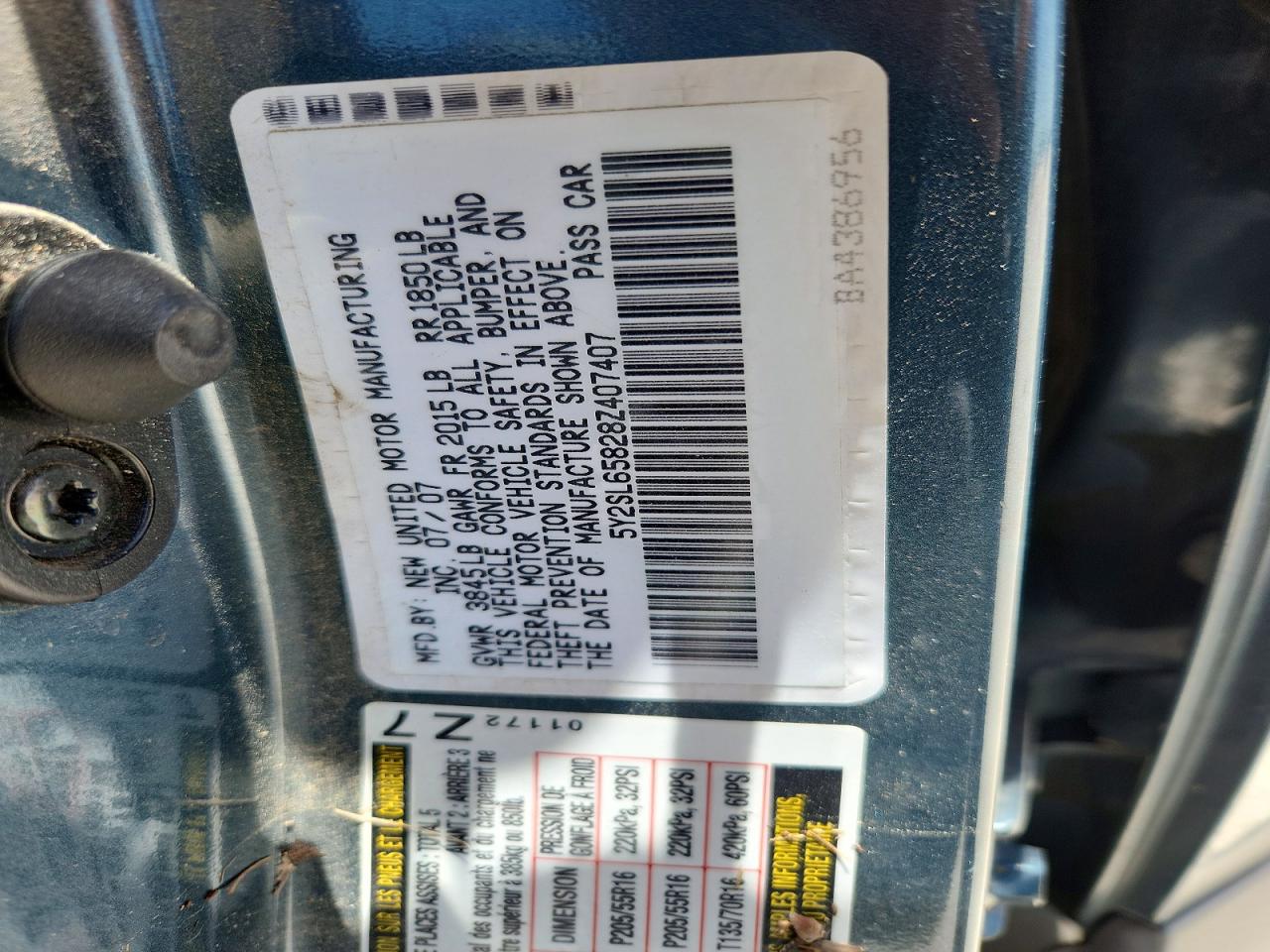 2008 Pontiac Vibe Gray vin: 5Y2SL65828Z407407