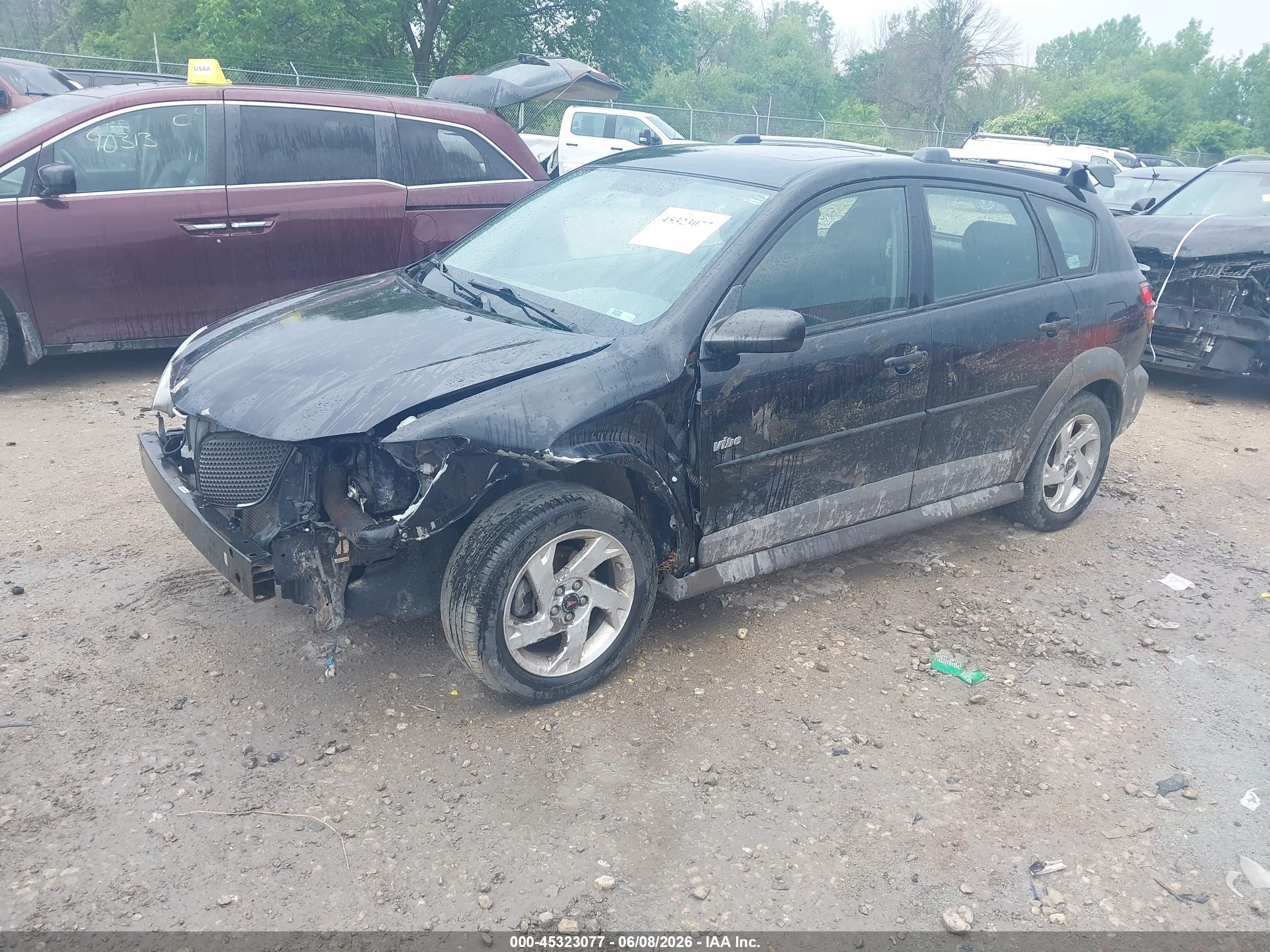 2008 Pontiac Vibe Black vin: 5Y2SL65828Z412087