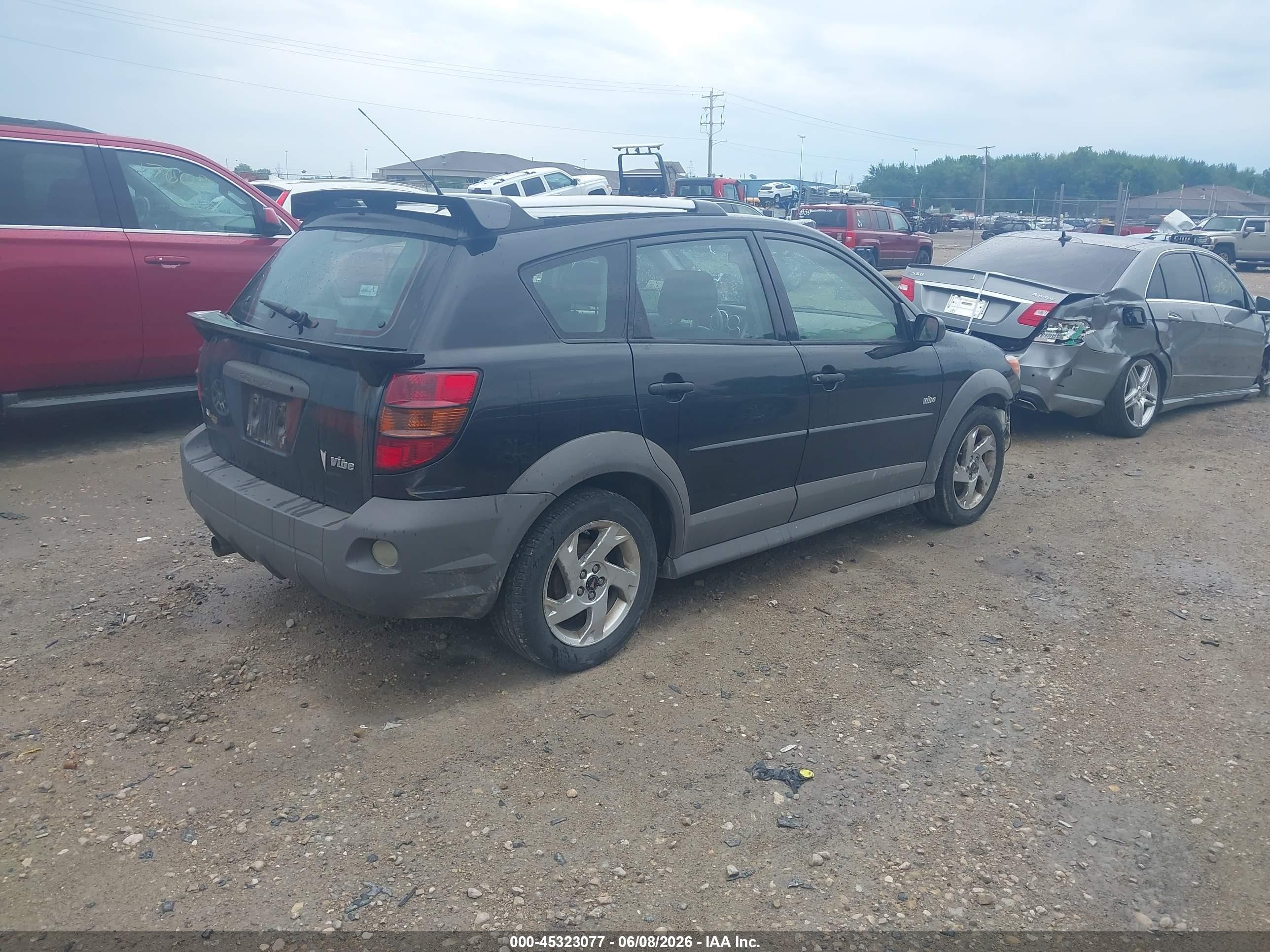2008 Pontiac Vibe Black vin: 5Y2SL65828Z412087