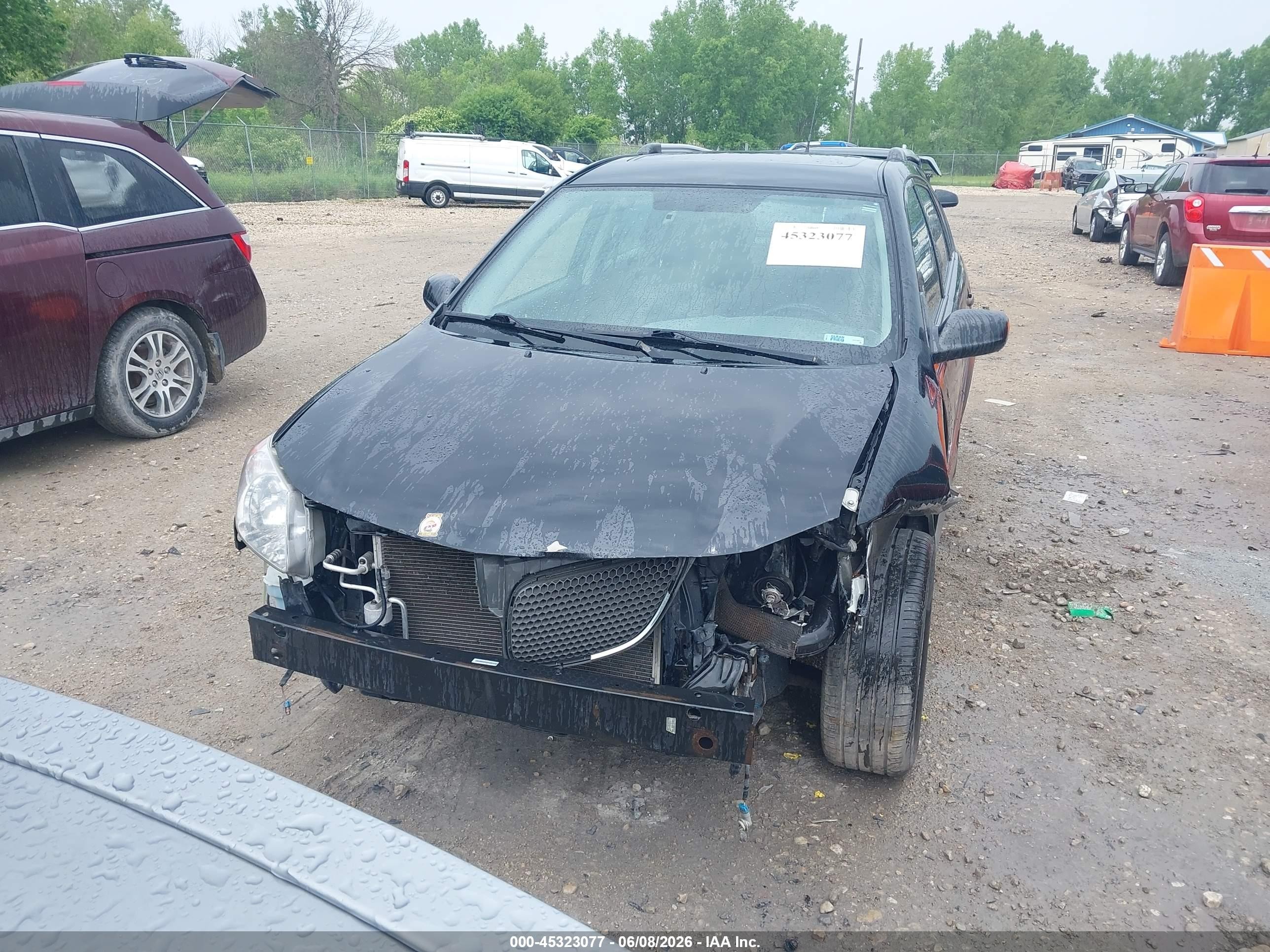 2008 Pontiac Vibe Black vin: 5Y2SL65828Z412087