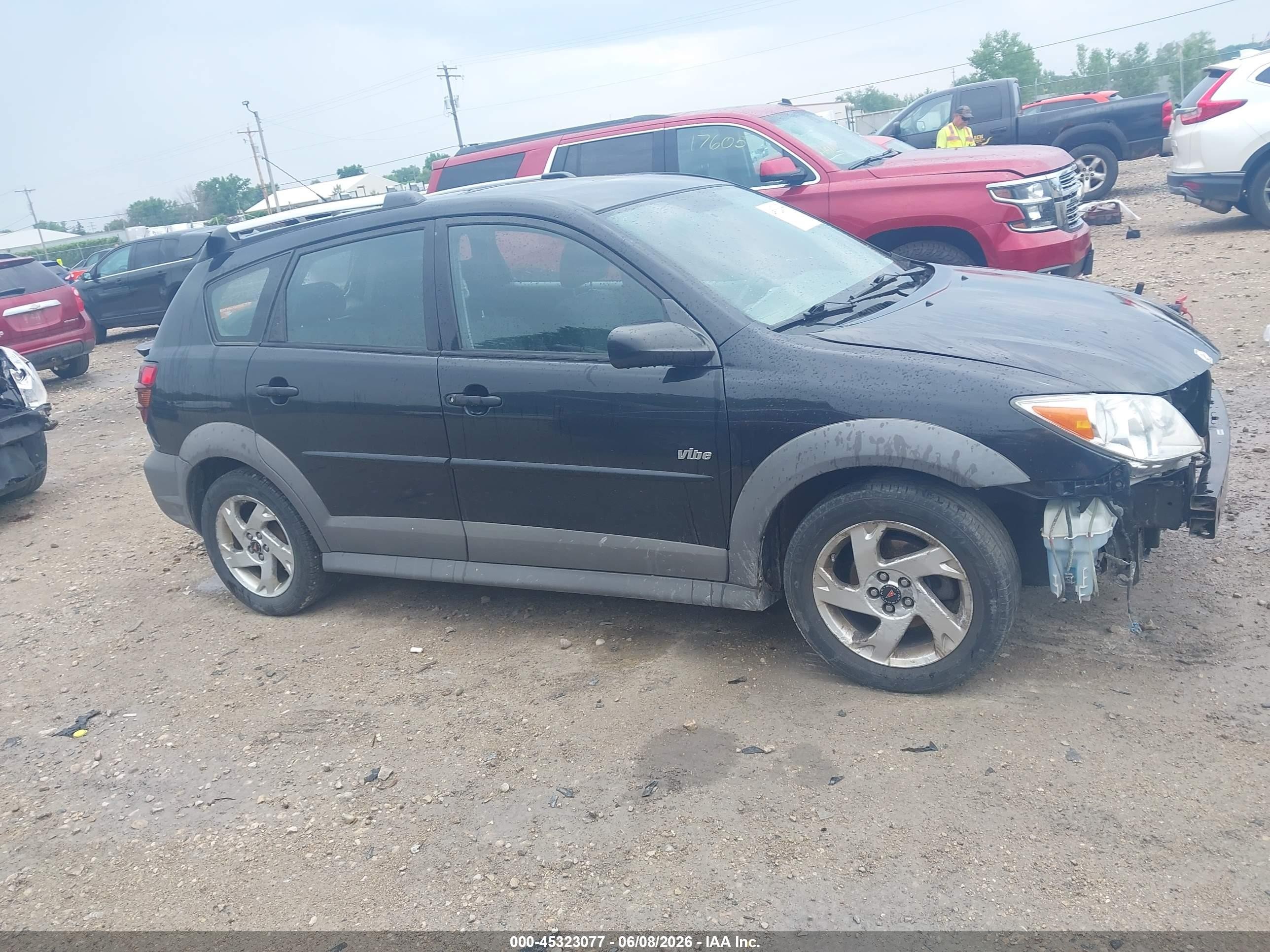 2008 Pontiac Vibe Black vin: 5Y2SL65828Z412087