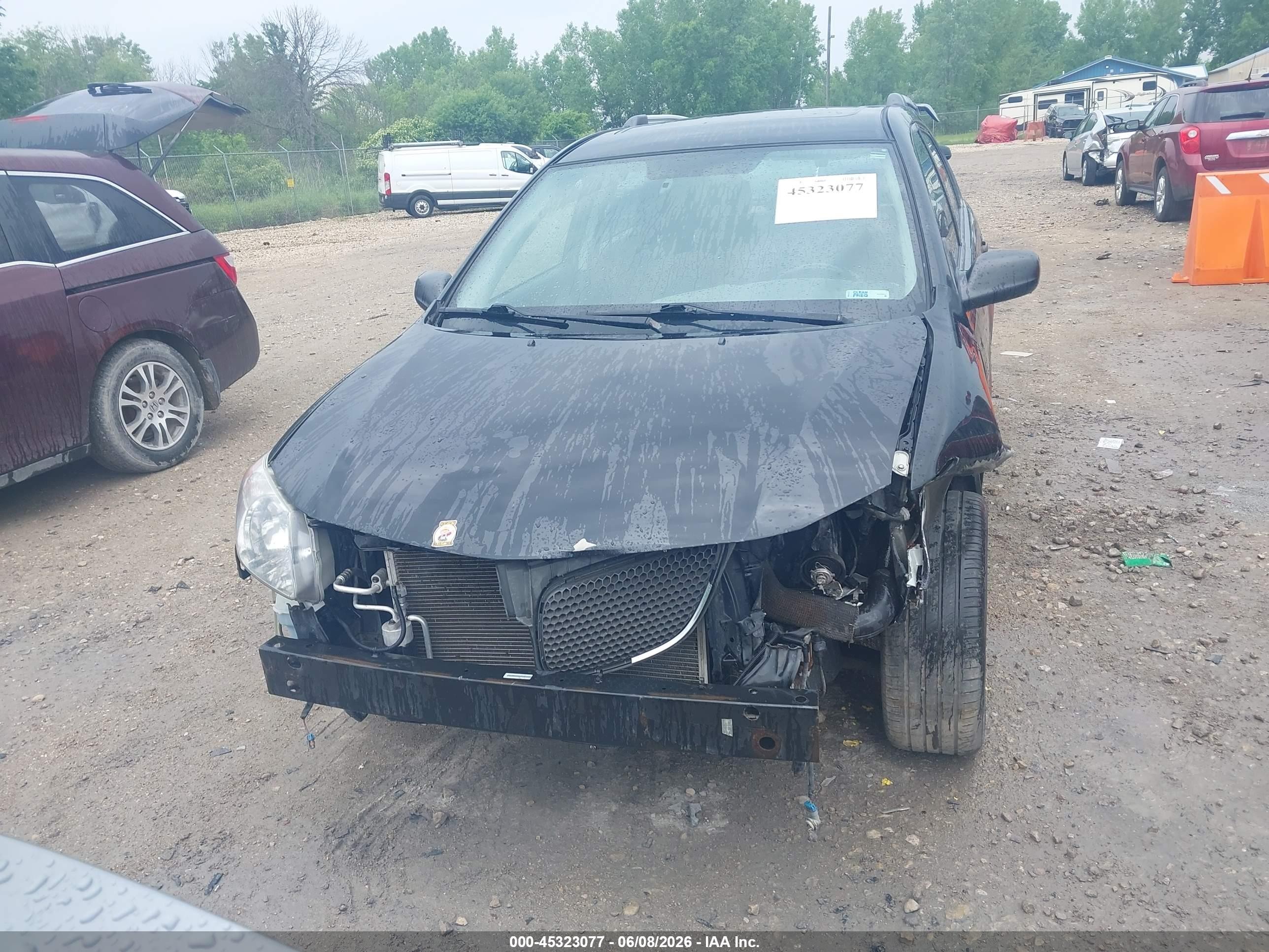 2008 Pontiac Vibe Black vin: 5Y2SL65828Z412087