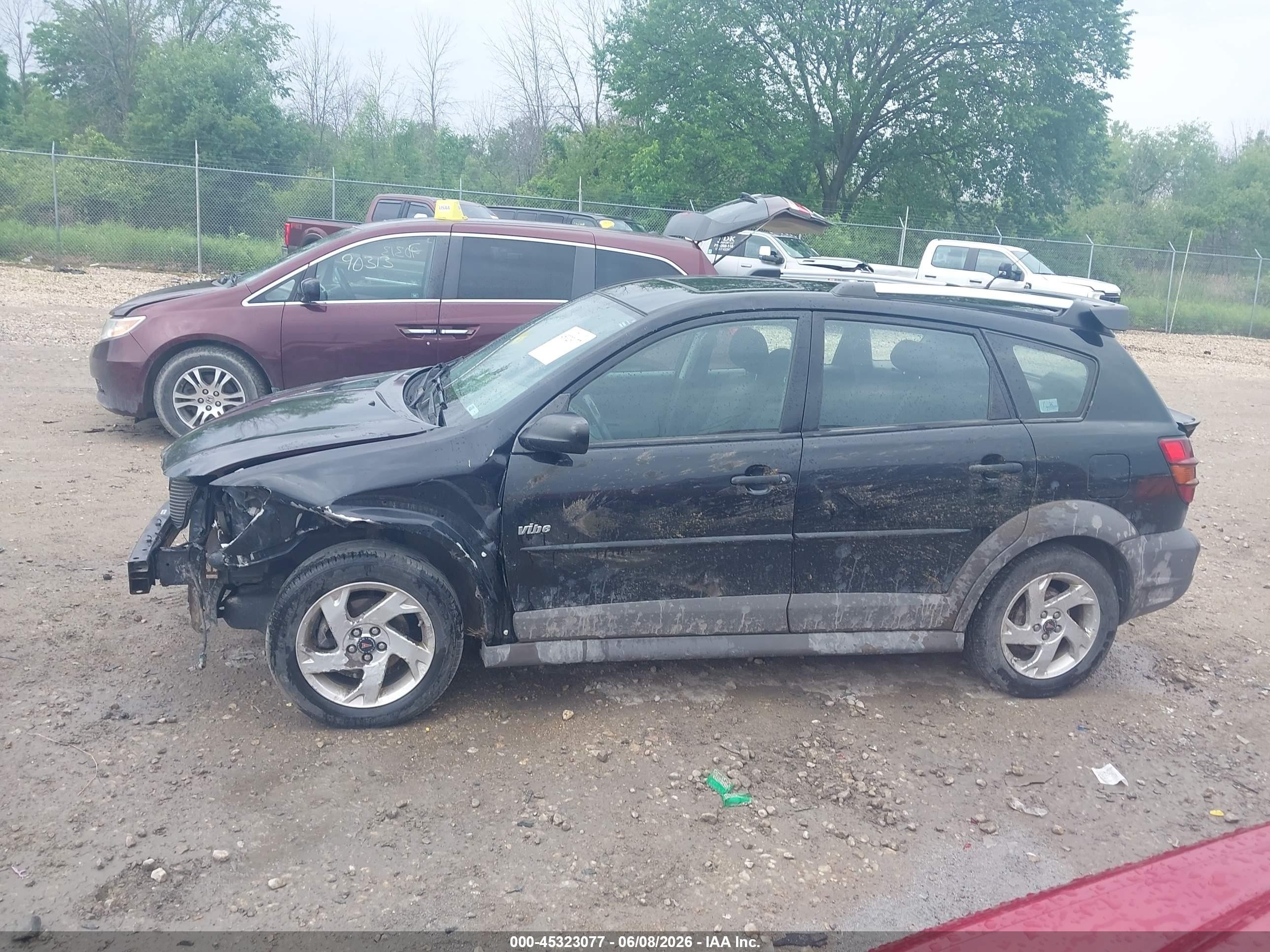 2008 Pontiac Vibe Black vin: 5Y2SL65828Z412087