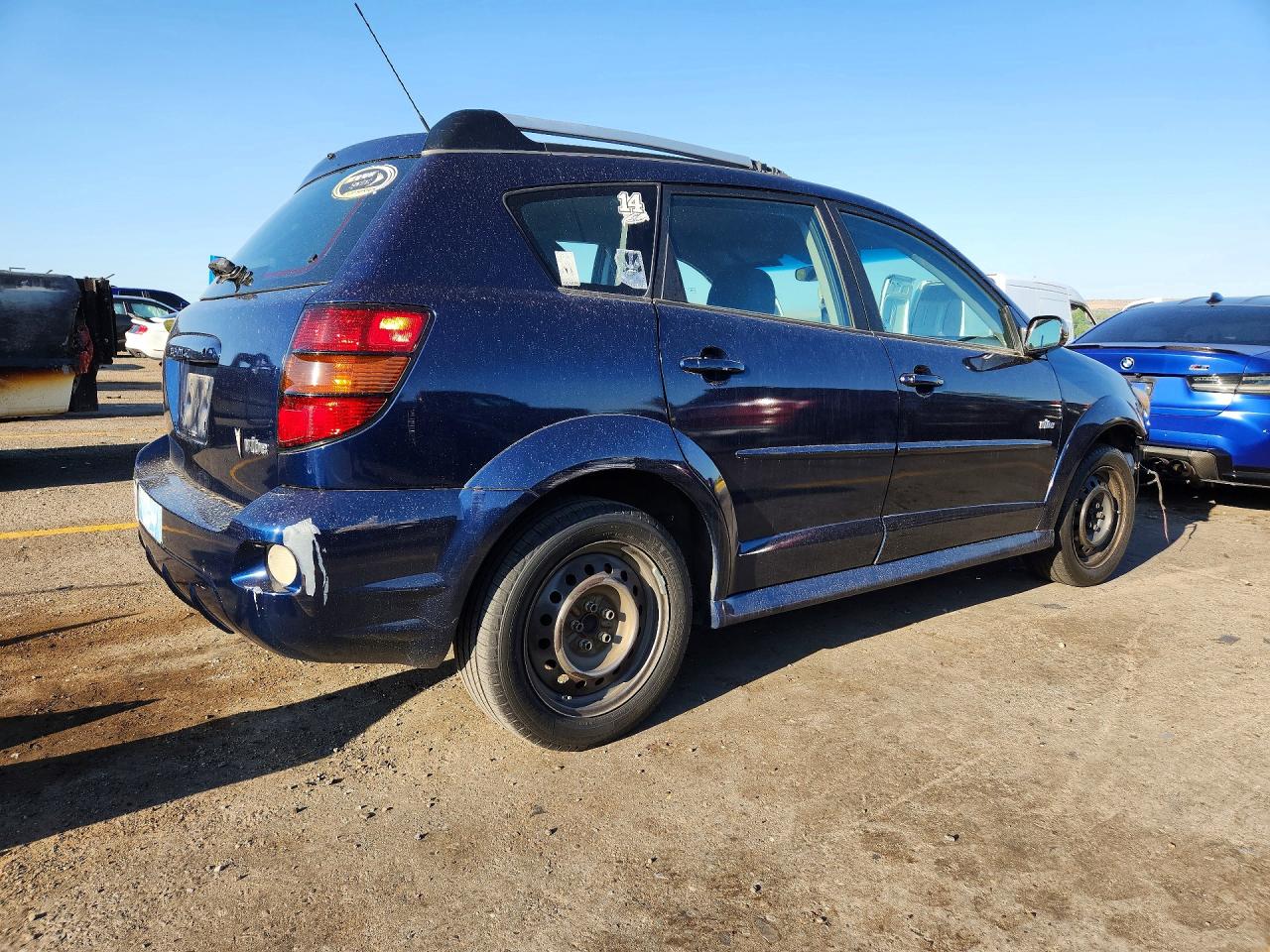 2008 Pontiac Vibe Blue vin: 5Y2SL65828Z412414