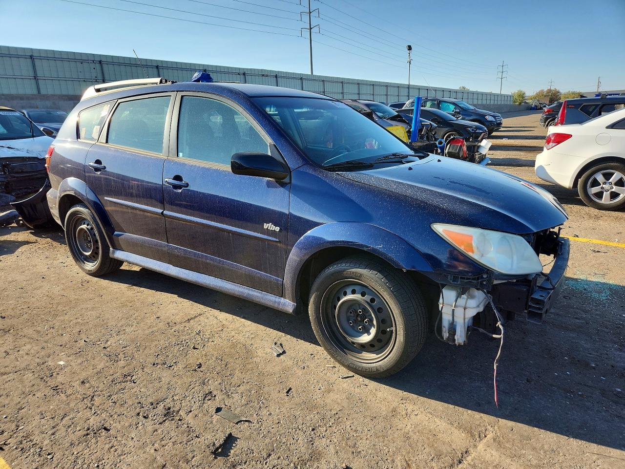 2008 Pontiac Vibe Blue vin: 5Y2SL65828Z412414