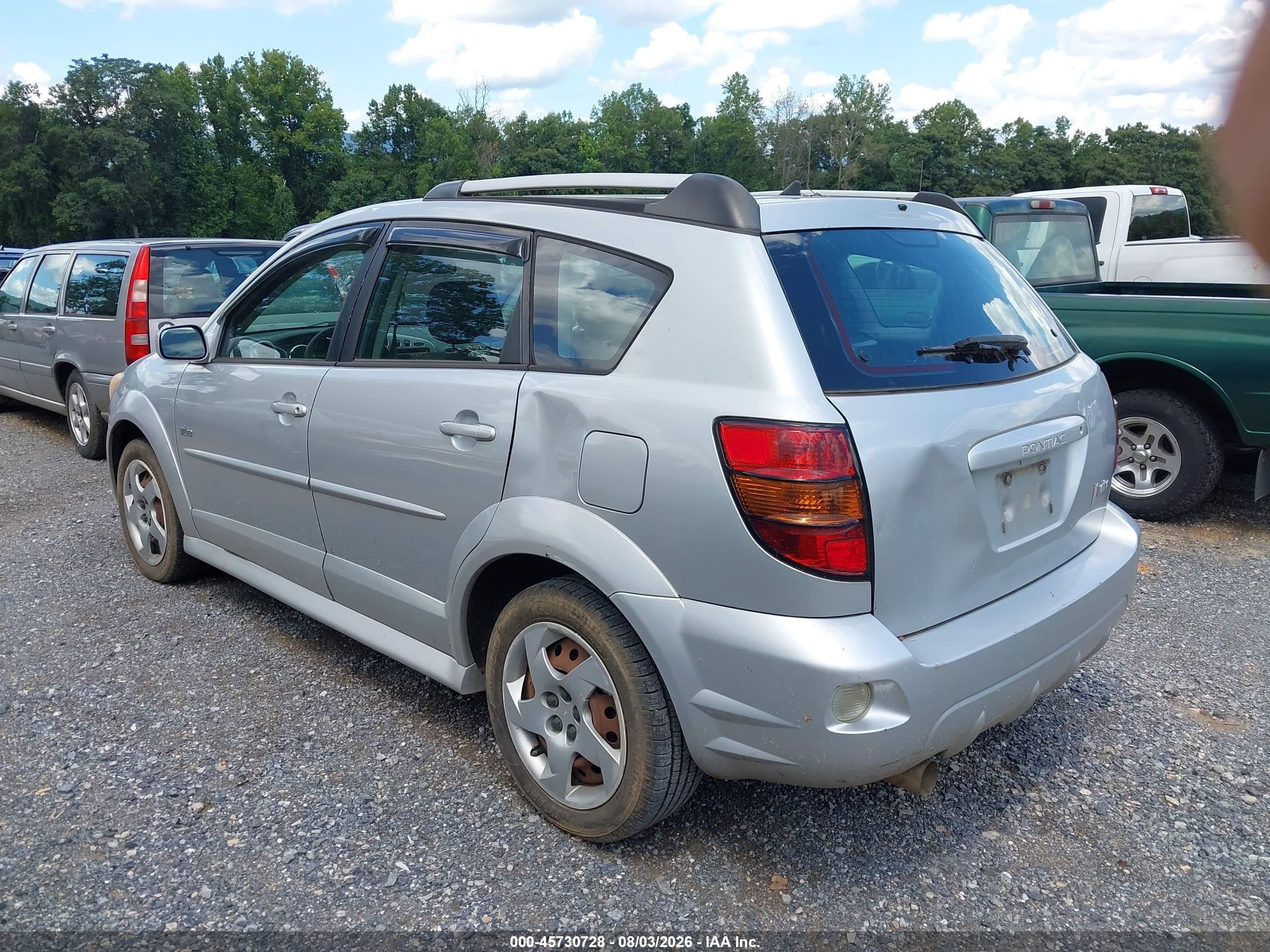 2006 Pontiac Vibe   Silver vin: 5Y2SL65836Z464390