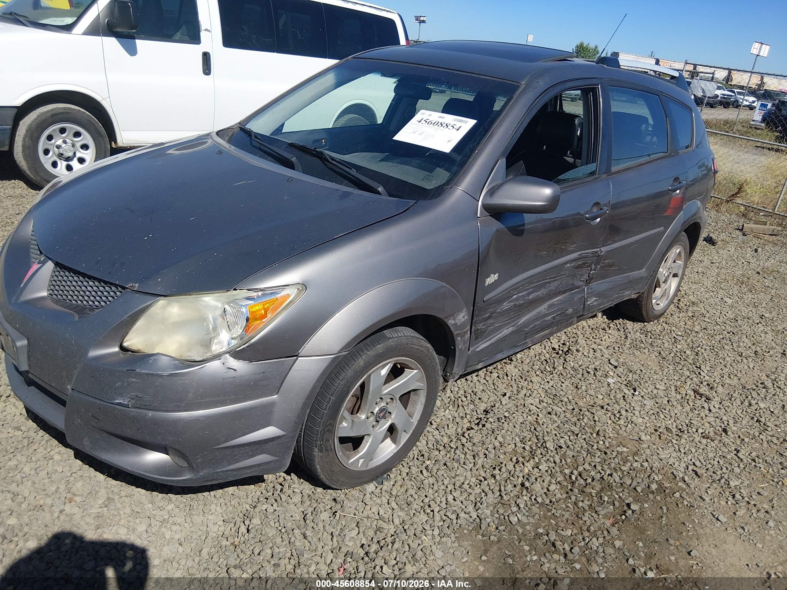2007 Pontiac Vibe   Gray vin: 5Y2SL65837Z407916