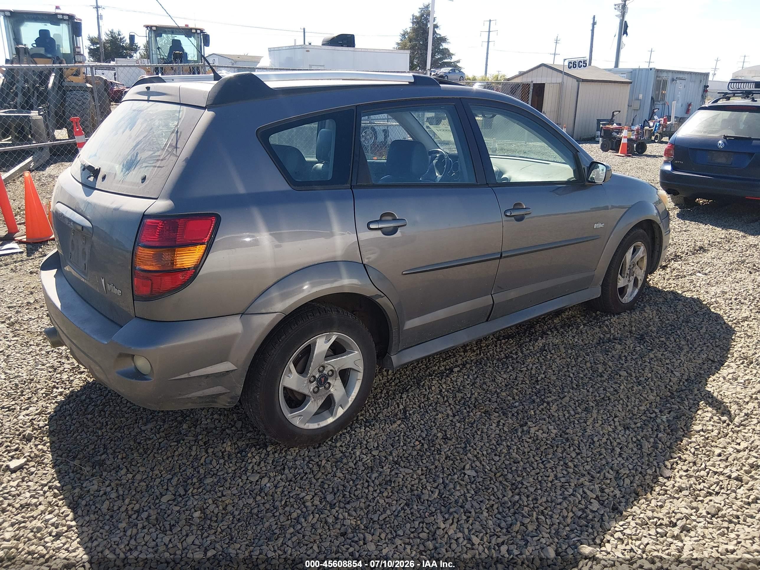2007 Pontiac Vibe   Gray vin: 5Y2SL65837Z407916