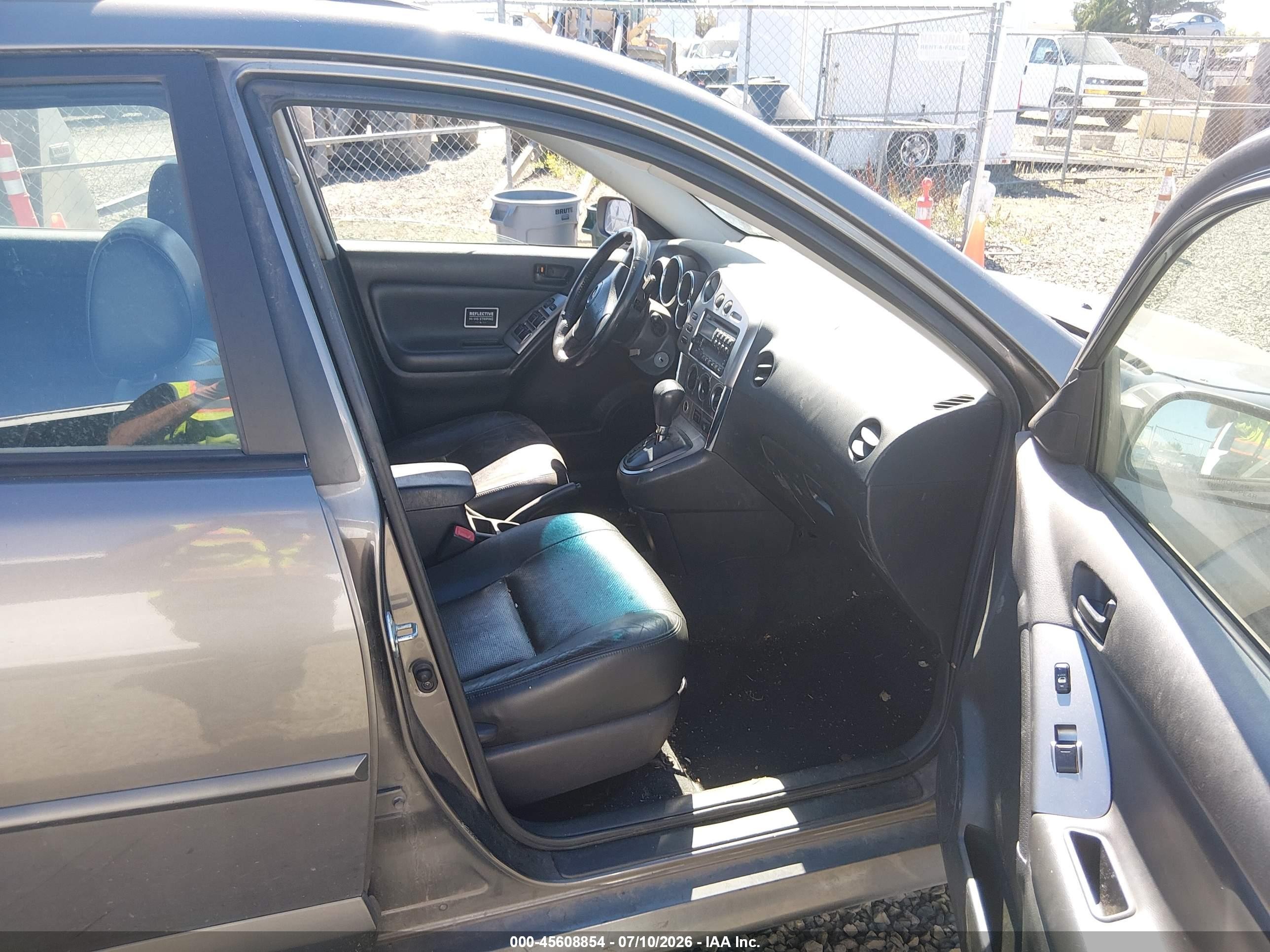 2007 Pontiac Vibe   Gray vin: 5Y2SL65837Z407916
