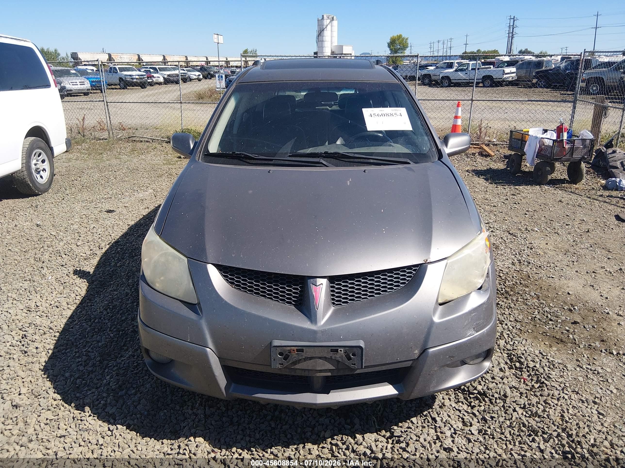 2007 Pontiac Vibe   Gray vin: 5Y2SL65837Z407916