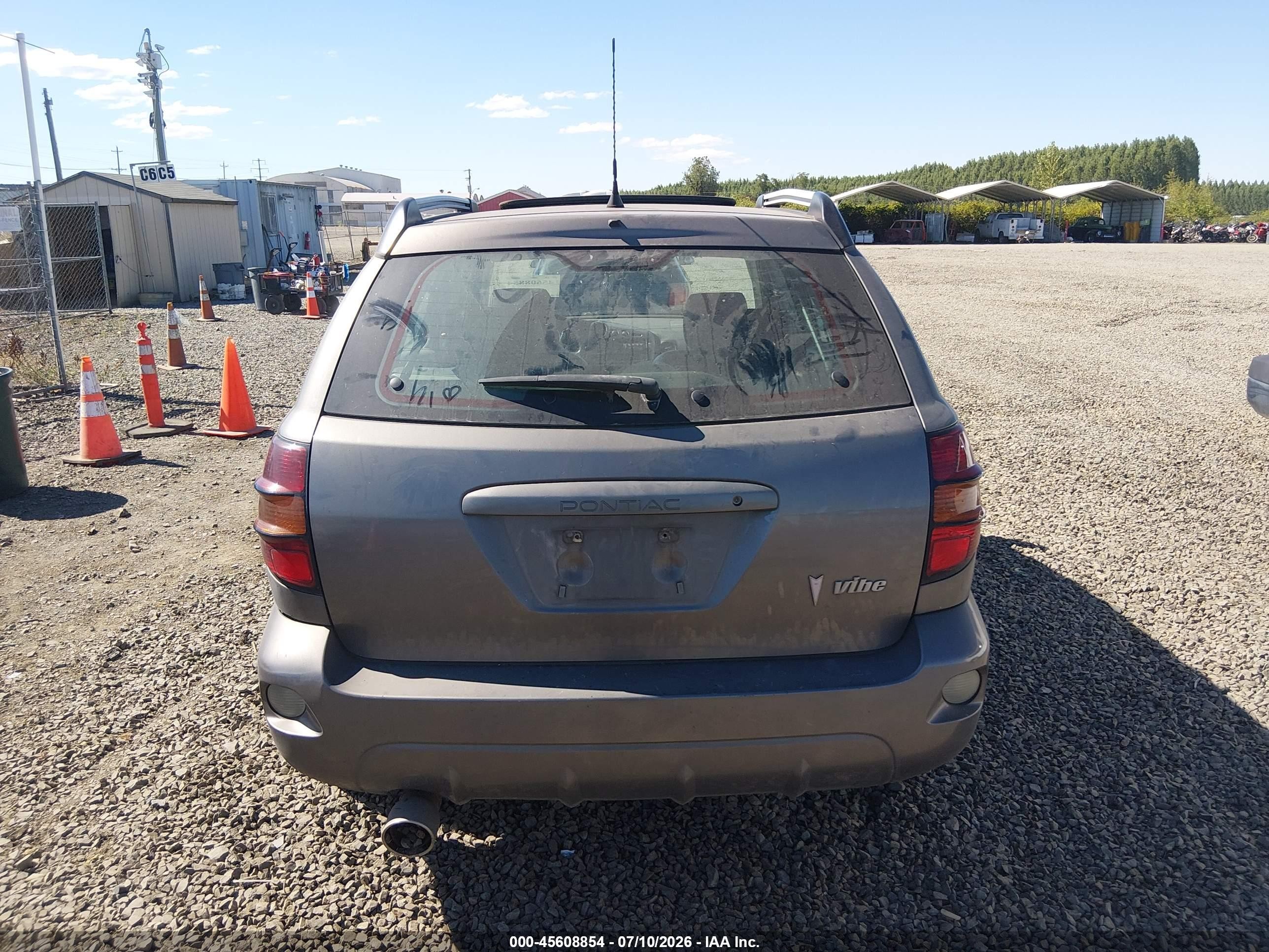 2007 Pontiac Vibe   Gray vin: 5Y2SL65837Z407916
