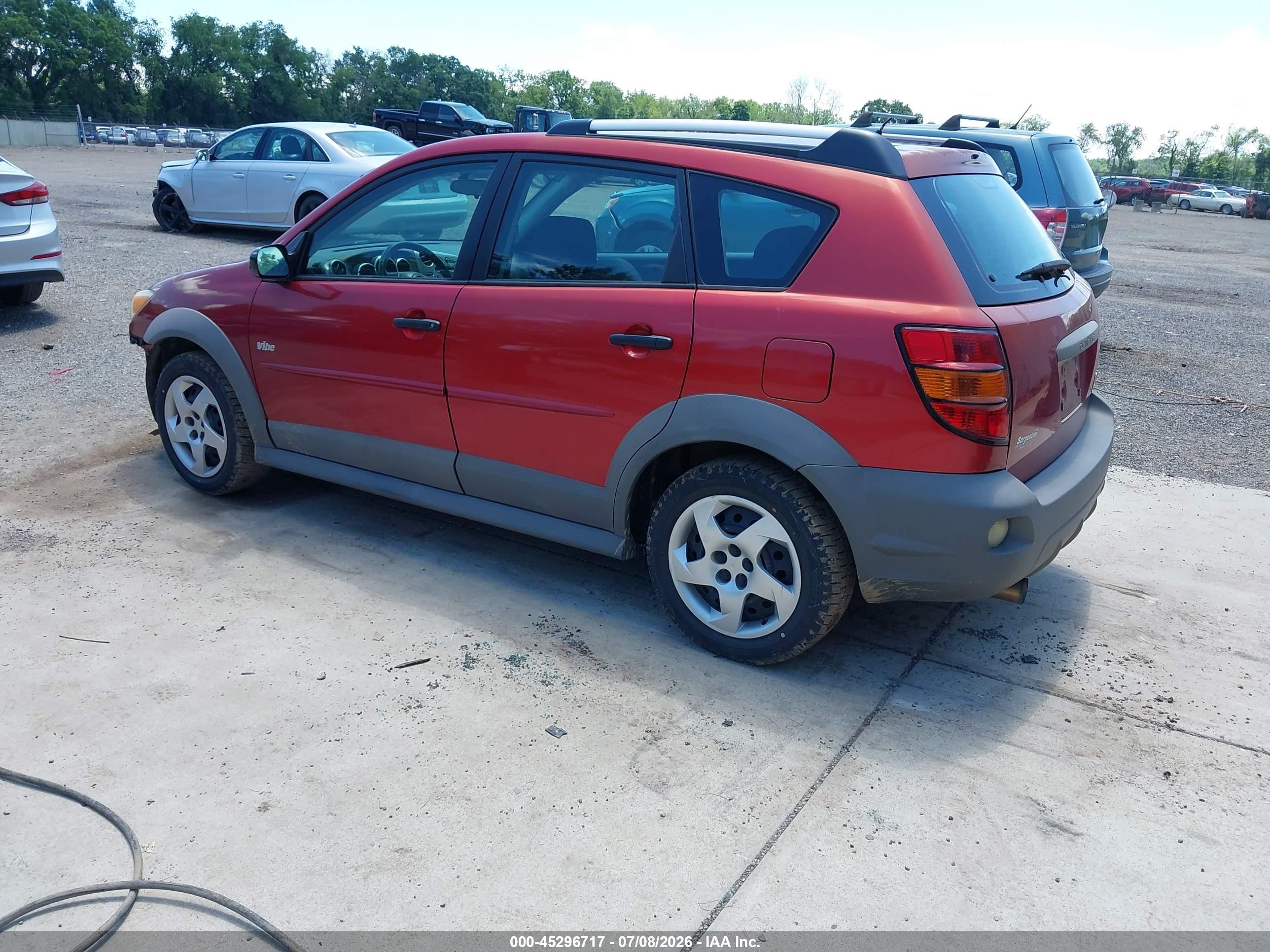 2007 Pontiac Vibe   Orange vin: 5Y2SL65837Z408676