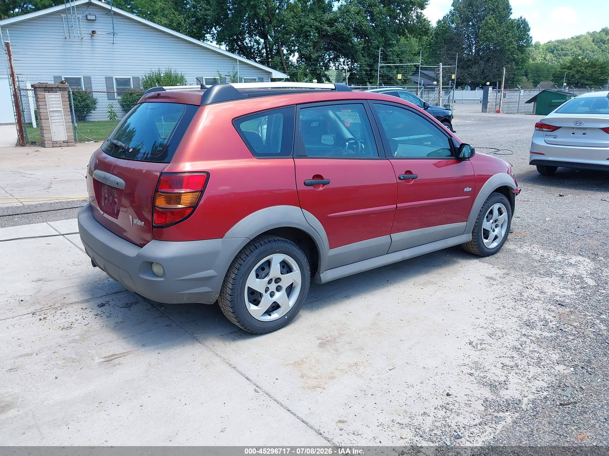 2007 Pontiac Vibe   Orange vin: 5Y2SL65837Z408676
