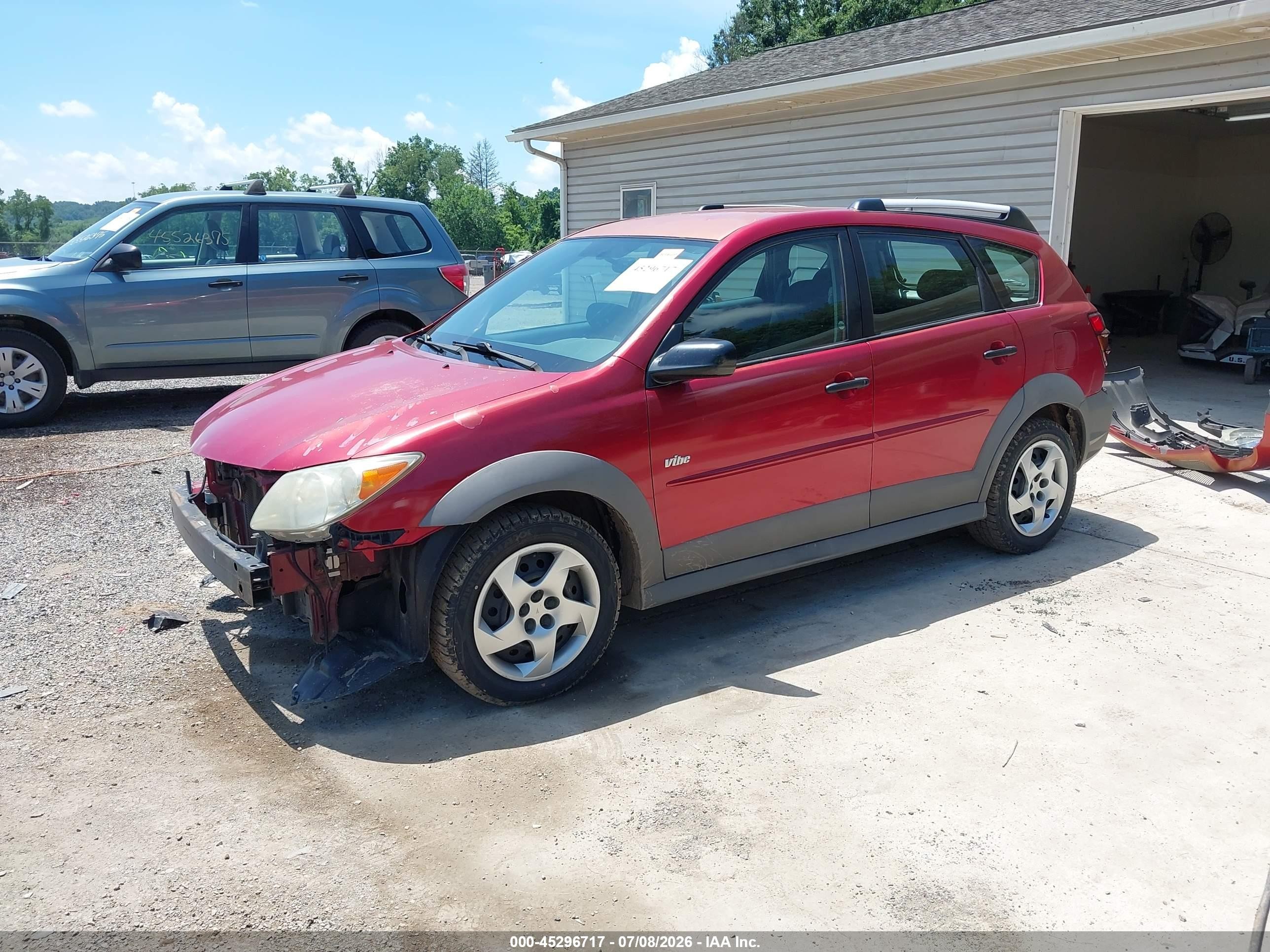 2007 Pontiac Vibe   Orange vin: 5Y2SL65837Z408676