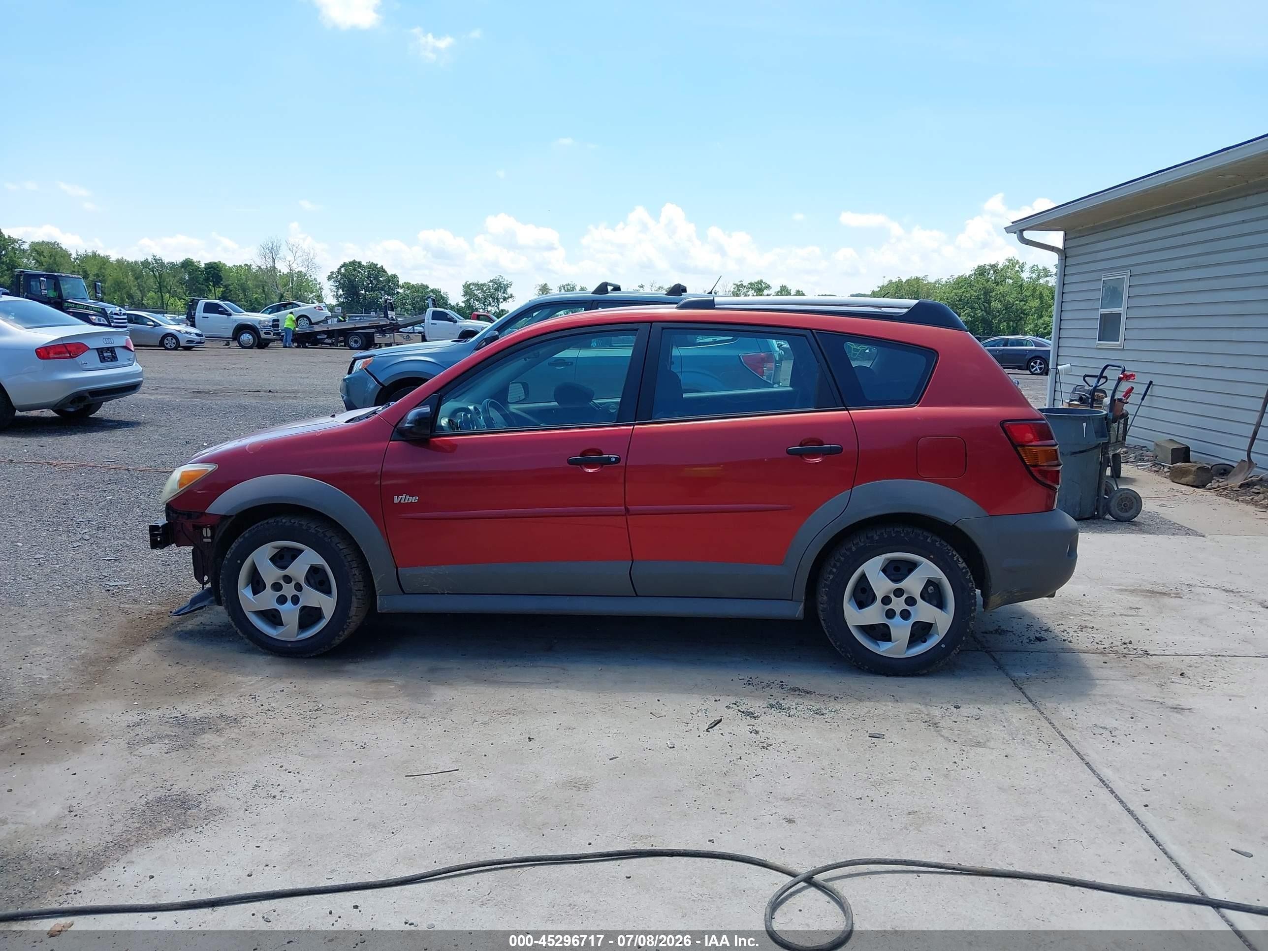 2007 Pontiac Vibe   Orange vin: 5Y2SL65837Z408676