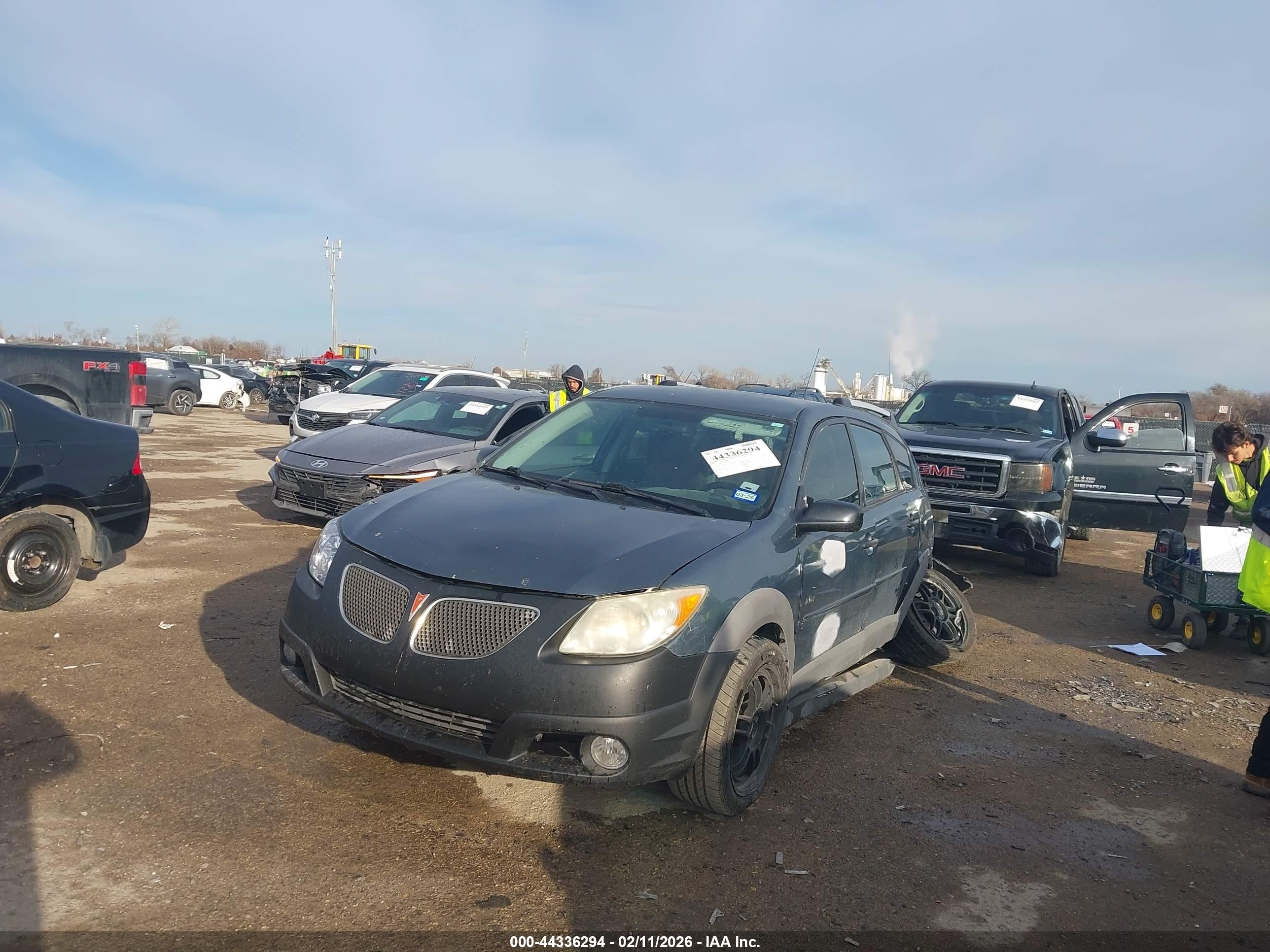2007 Pontiac Vibe   Blue vin: 5Y2SL65837Z411514