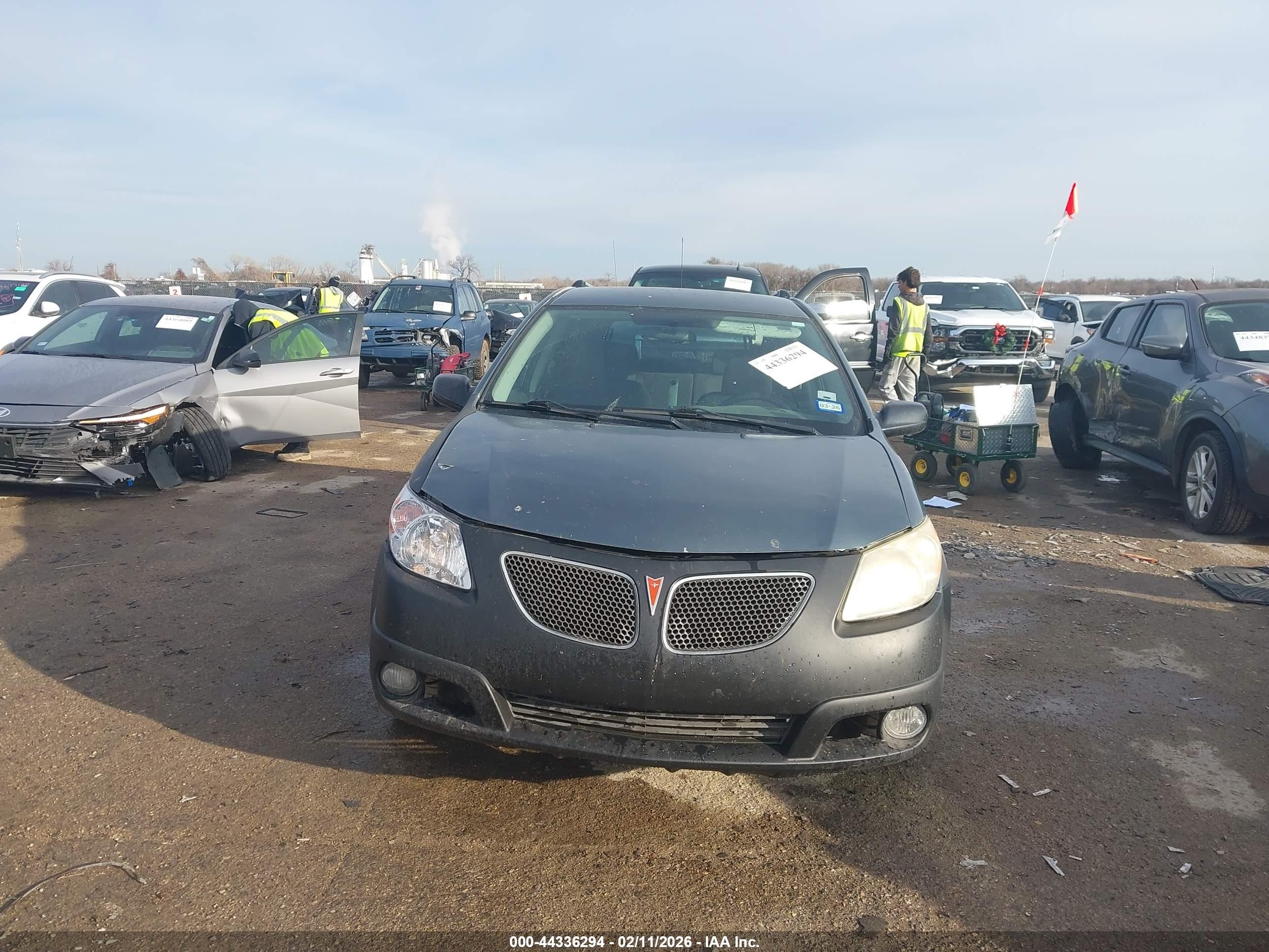 2007 Pontiac Vibe   Blue vin: 5Y2SL65837Z411514
