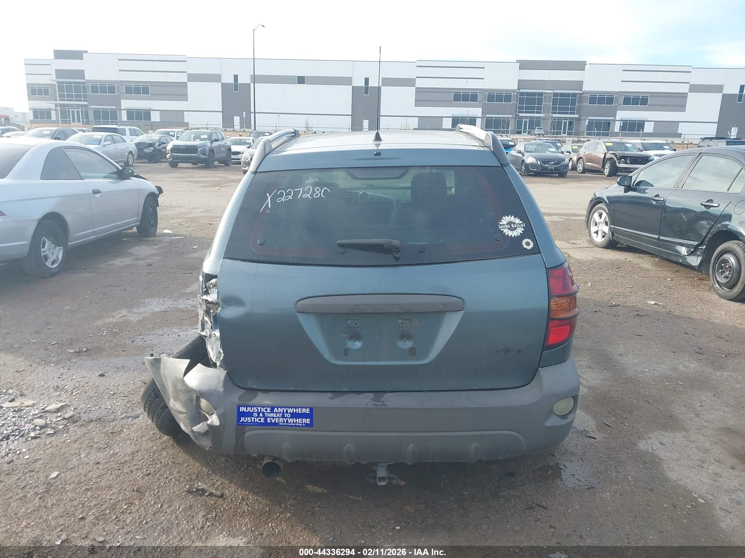 2007 Pontiac Vibe   Blue vin: 5Y2SL65837Z411514